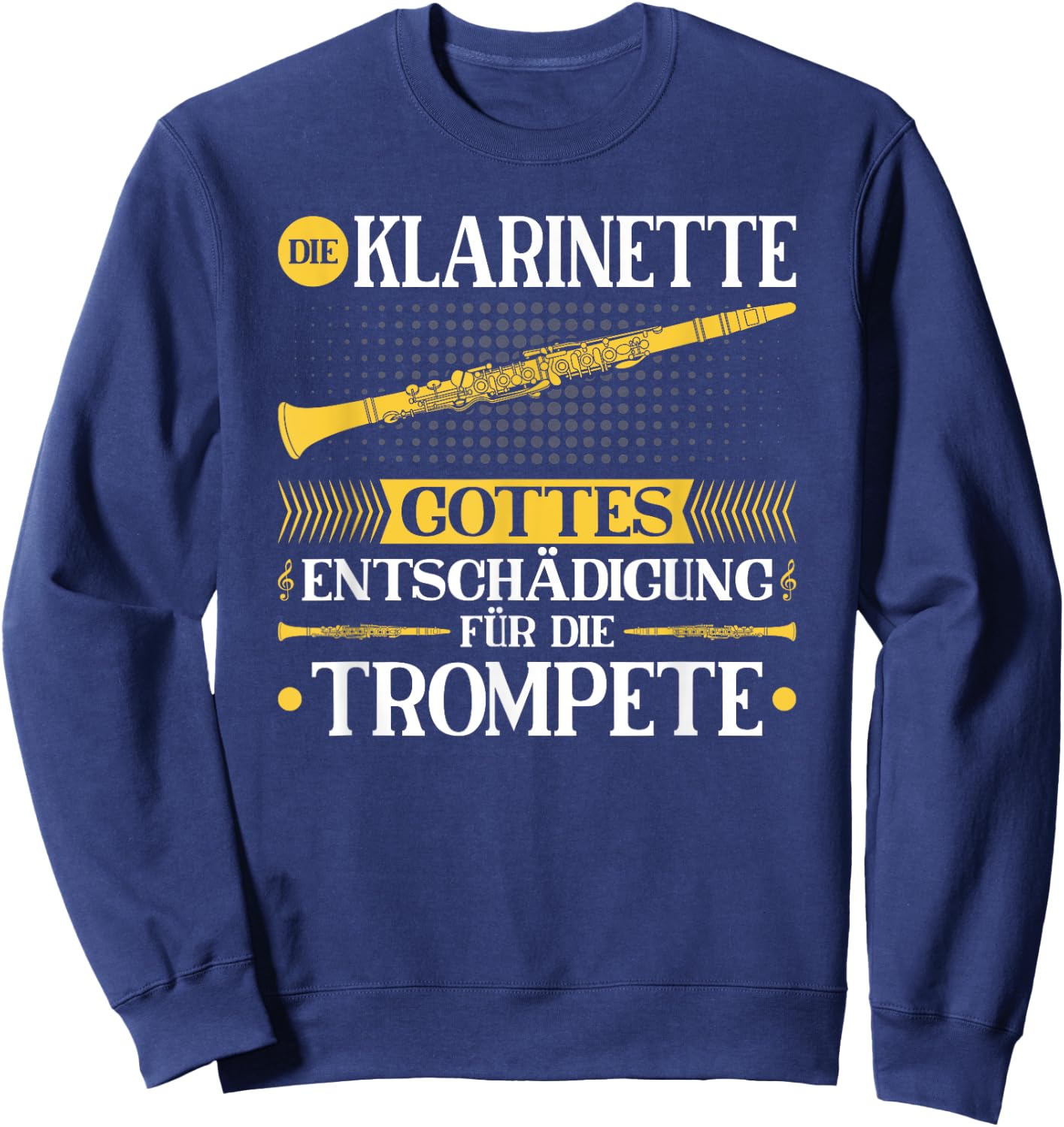 Klarinette Entschädigung, Blasmusik Festival Klarinettist Sweatshirt - Sweatshirt | Navy