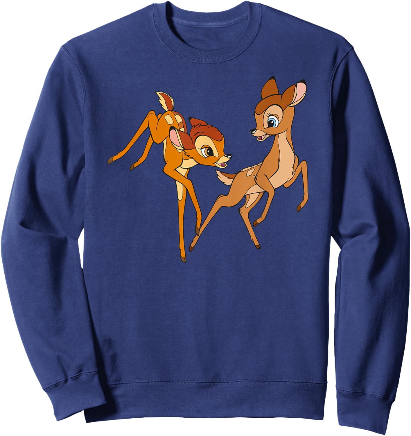 Bambi fawn , Black, S Sweatshirt - Sweatshirt | Navy