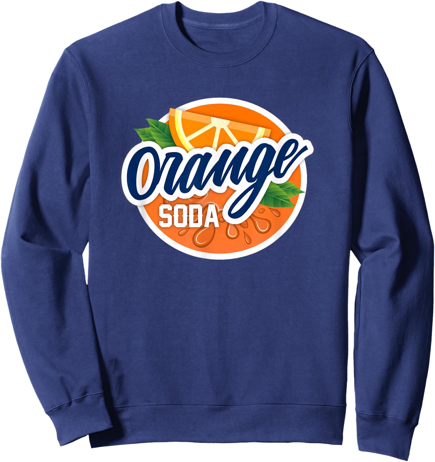 Orange Soda Costume - Men Women T Shirt Sweatshirt - Sweatshirt | Navy