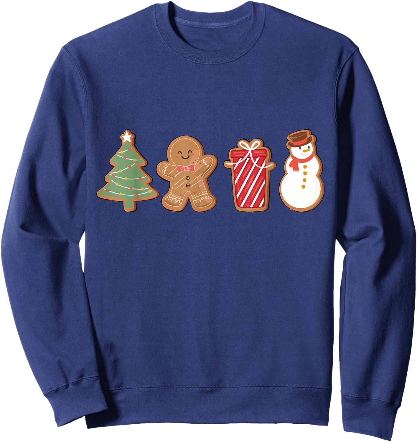 Merry Christmas Cookies Gingerbread Cookies Xmas Men Sweatshirt - Sweatshirt | Navy