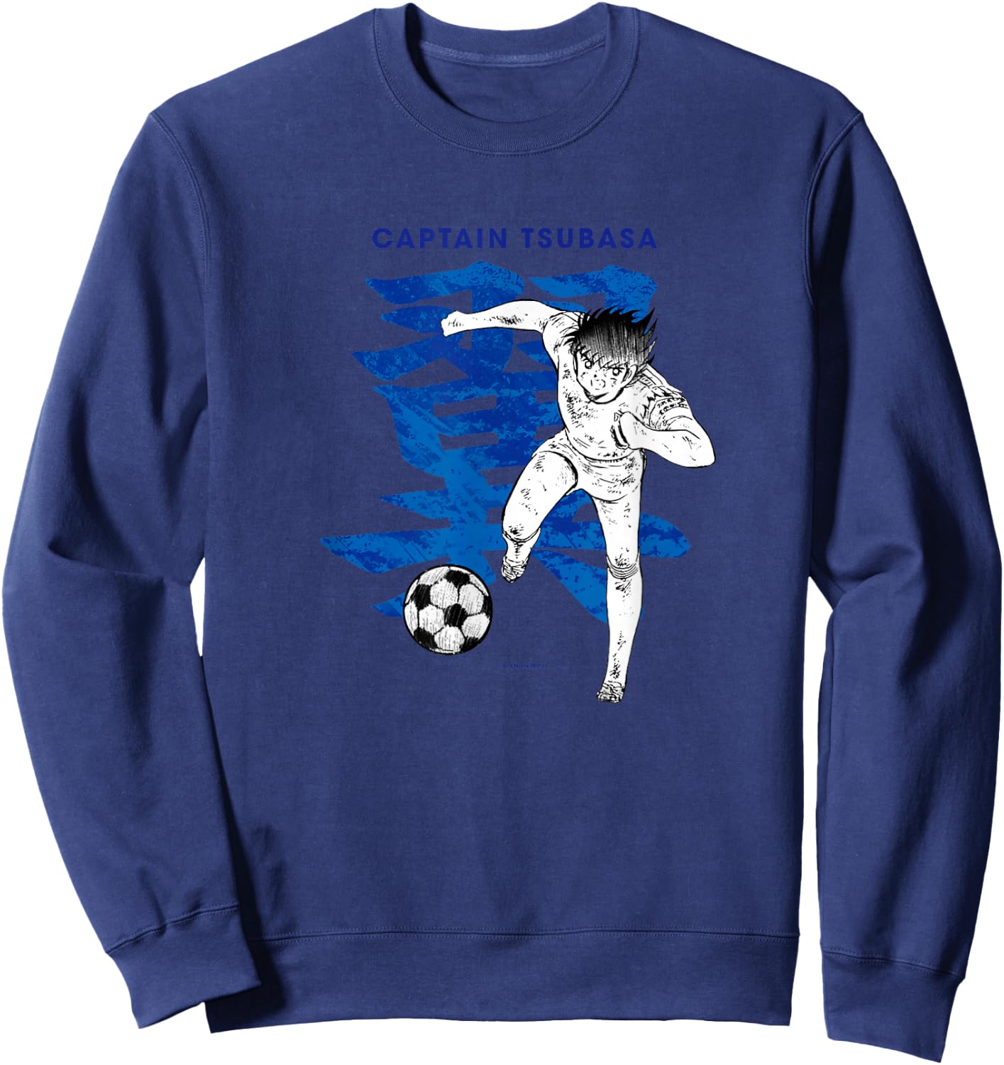 Captain TSUBASA Tsubasa Ozora2 (boot) (C)Yoichi Takahashi Sweatshirt - Sweatshirt | Navy