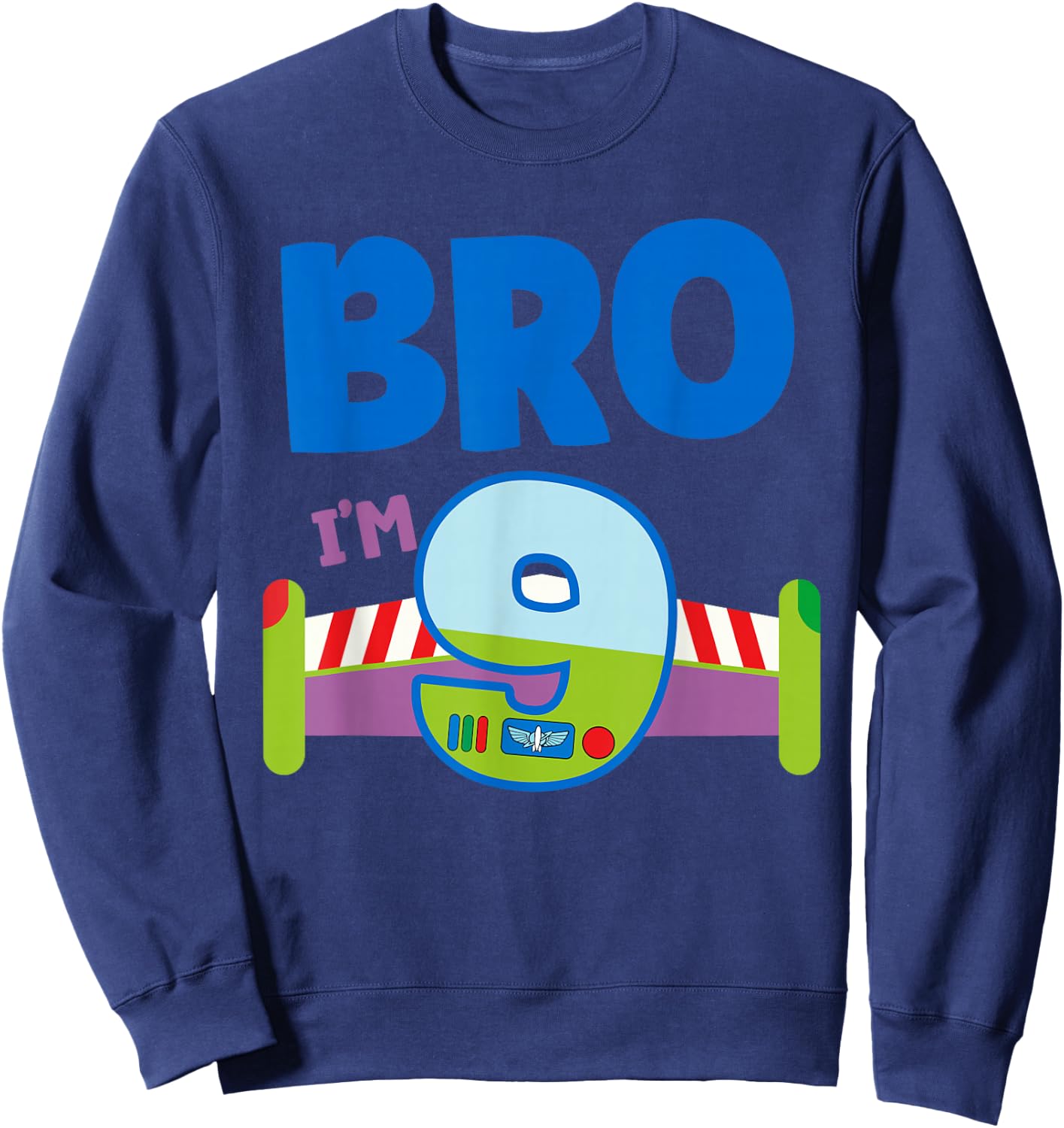 9th Birthday Boy Toy Lover Bro I'm 9 Year Old Story Party Sweatshirt - Sweatshirt | Navy