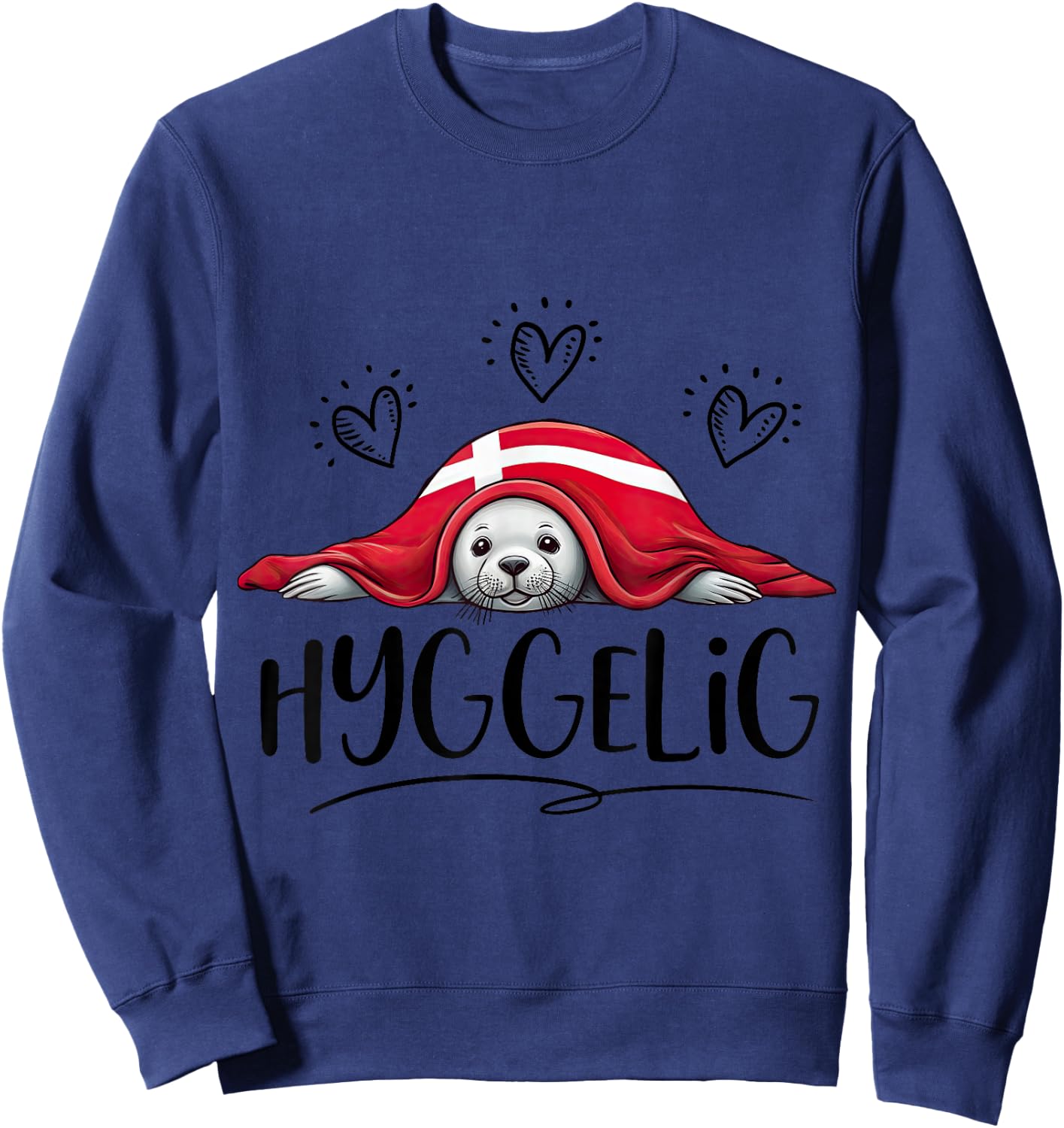 HYGGELIG - HYGGE - Denmark - B , gray Sweatshirt - Sweatshirt | Navy