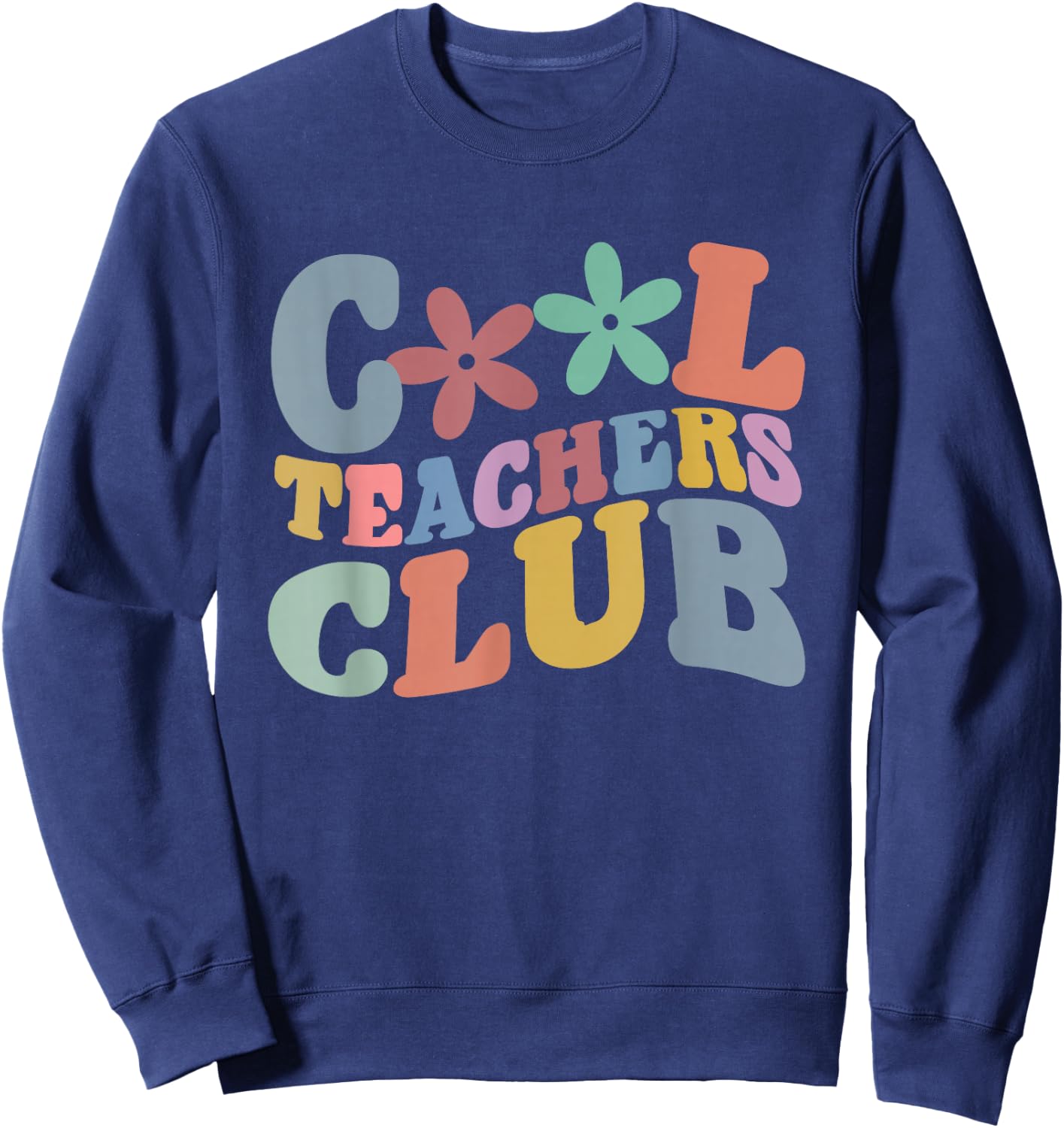 Funny Cool Teacher Club Shirt - Men's Adults Black X-Small Modern Club Collar Short Sleeve Sweatshirt - Sweatshirt | Navy