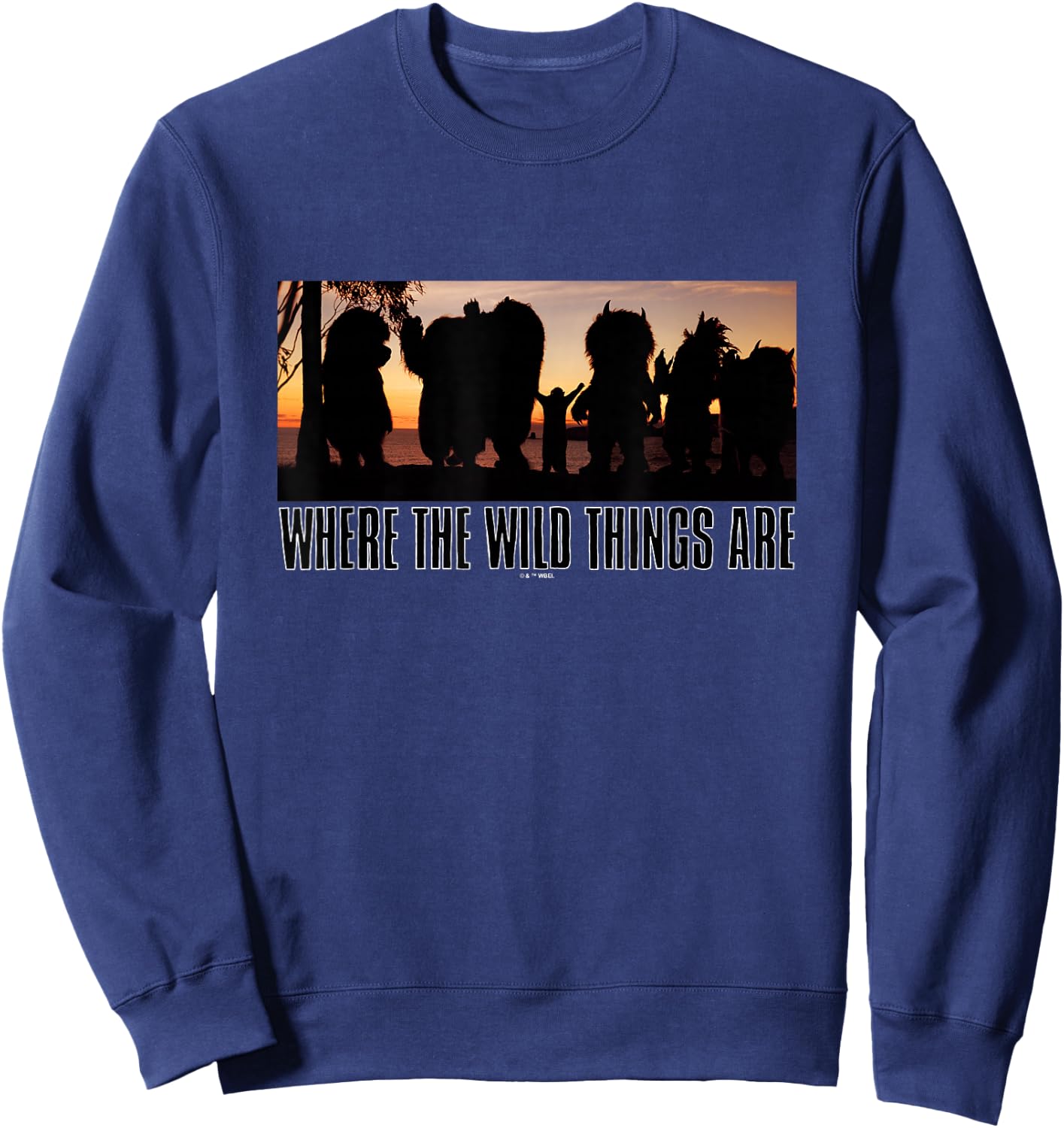 Where The Wild Things Are Max & Monsters Under Sunset Sweatshirt - Sweatshirt | Navy