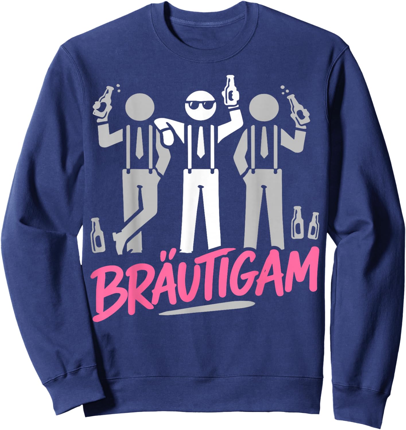 Bräutigam Junggesellenabschied Männer Poltern JGA Sweatshirt - Sweatshirt | Navy