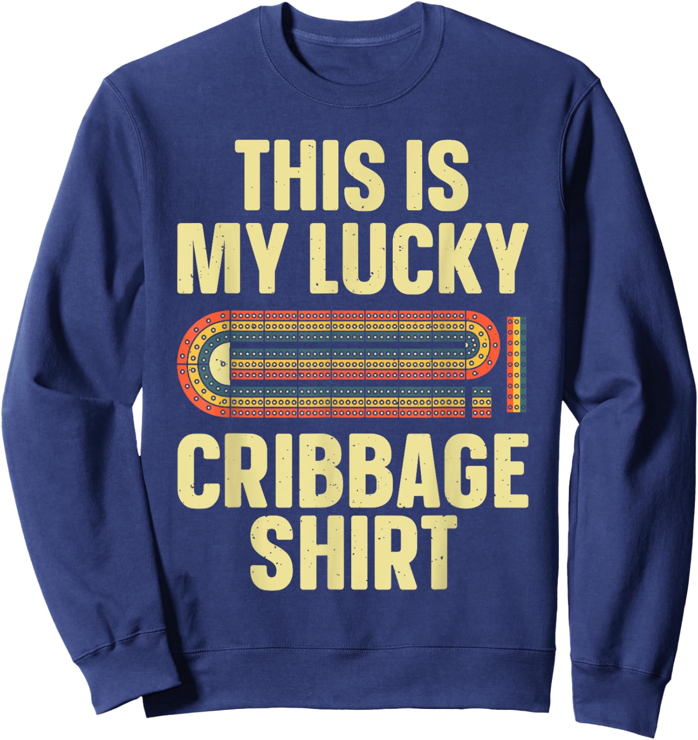 Cool Cribbage Design Women Card Game Cribbage Lover Sweatshirt - Sweatshirt | Navy