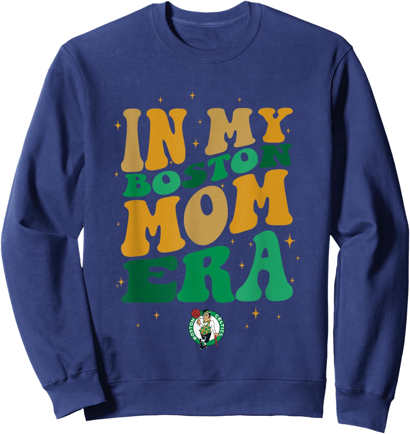 NBA Boston Celtics In My Boston Mom Era Logo Sweatshirt - Sweatshirt | Navy