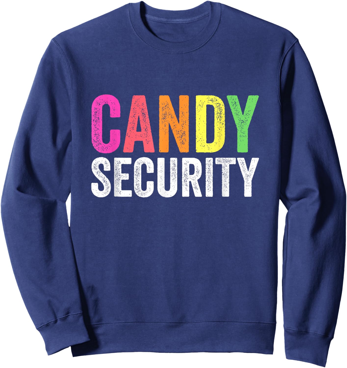 Funny Candy Security Halloween Costume Sweatshirt - Sweatshirt | Navy