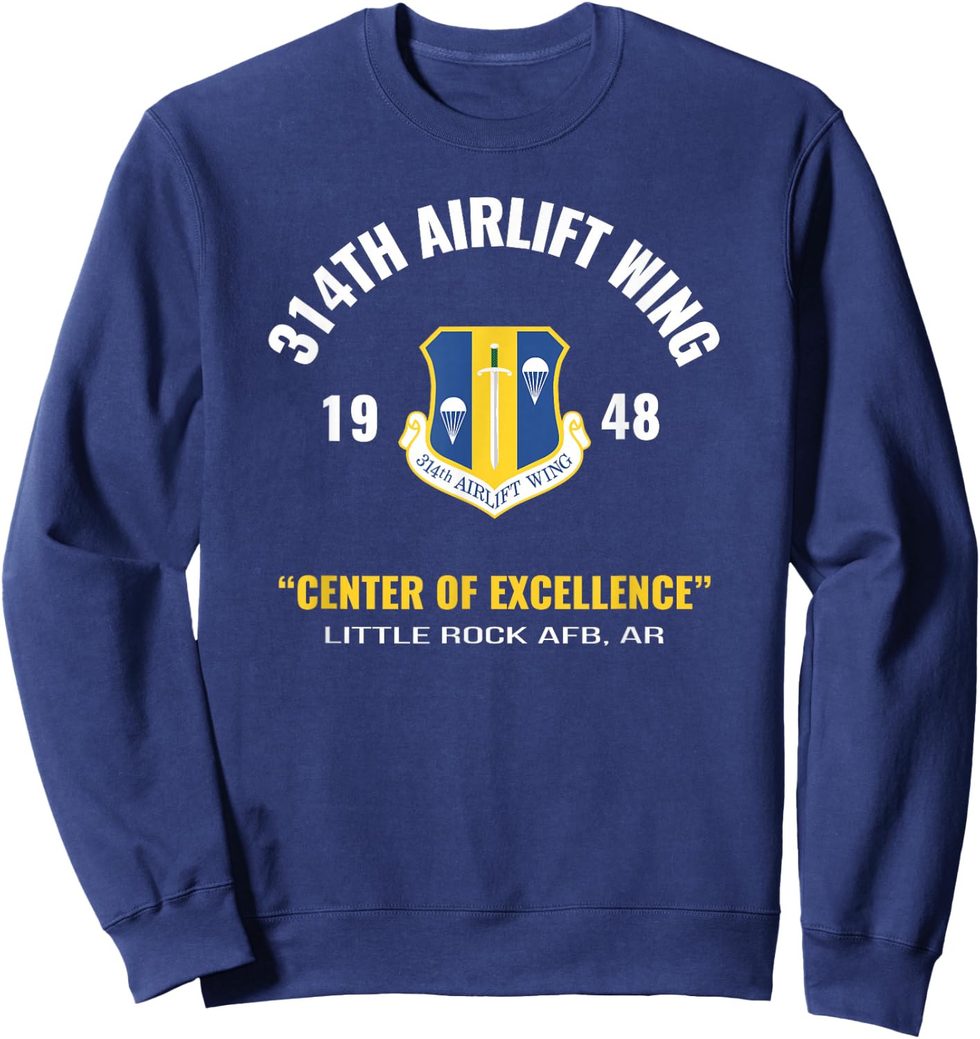 Military 314th Airlift Wing Sweatshirt - Sweatshirt | Navy