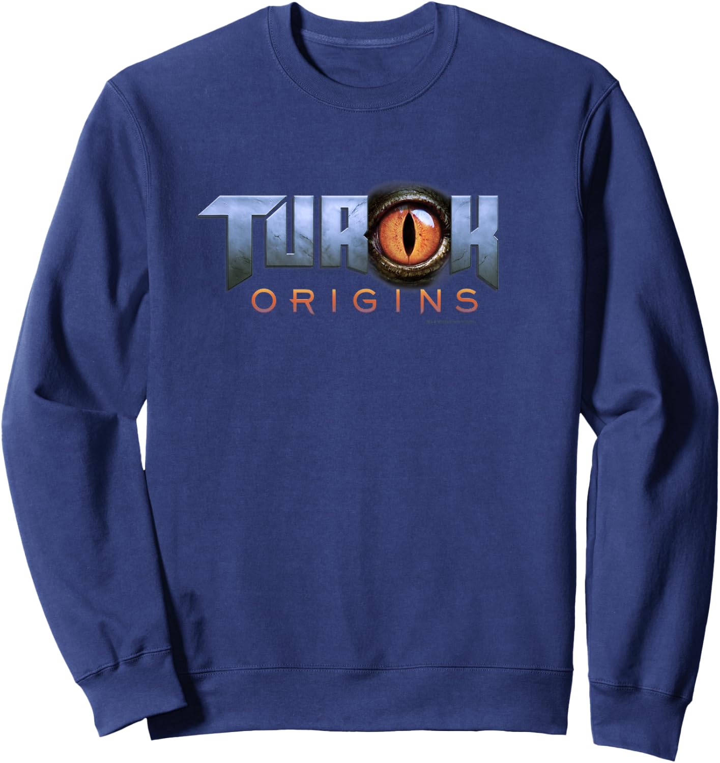 Turok : Origins Logo, -Adults, Black, Small, Short Sleeve, Cotton 80% Polyester 20%, Gaming Sweatshirt - Sweatshirt | Navy