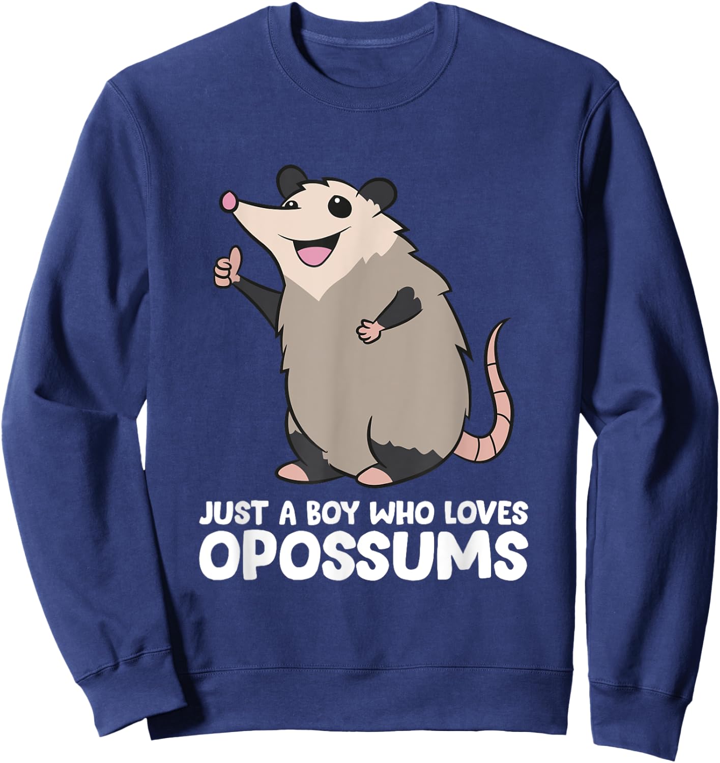 Opossum Boy Just a Boy Who Loves Opossums Sweatshirt - Sweatshirt | Navy