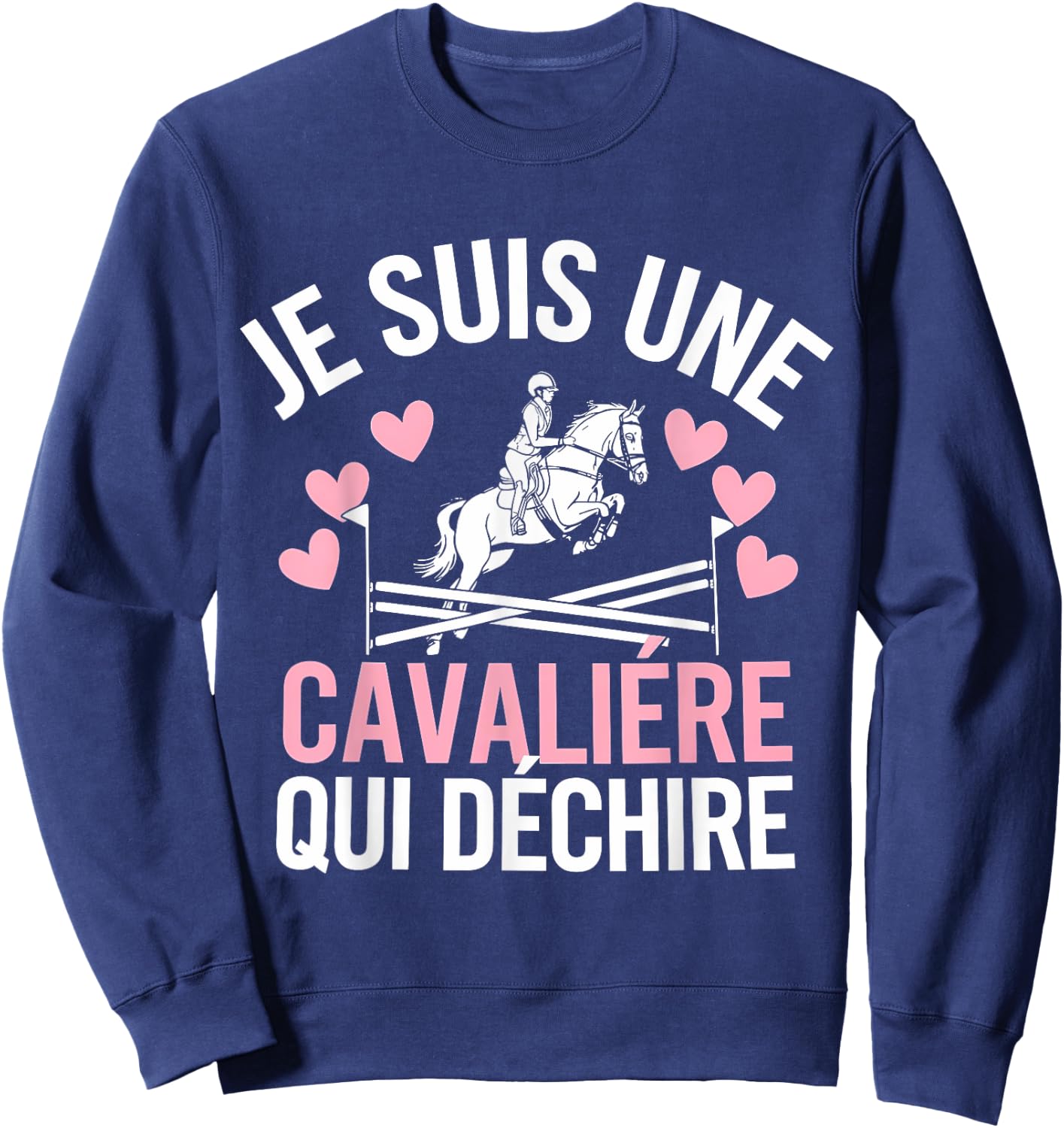 Je Suis Une Rider Who Tears , Black, S Sweatshirt - Sweatshirt | Navy