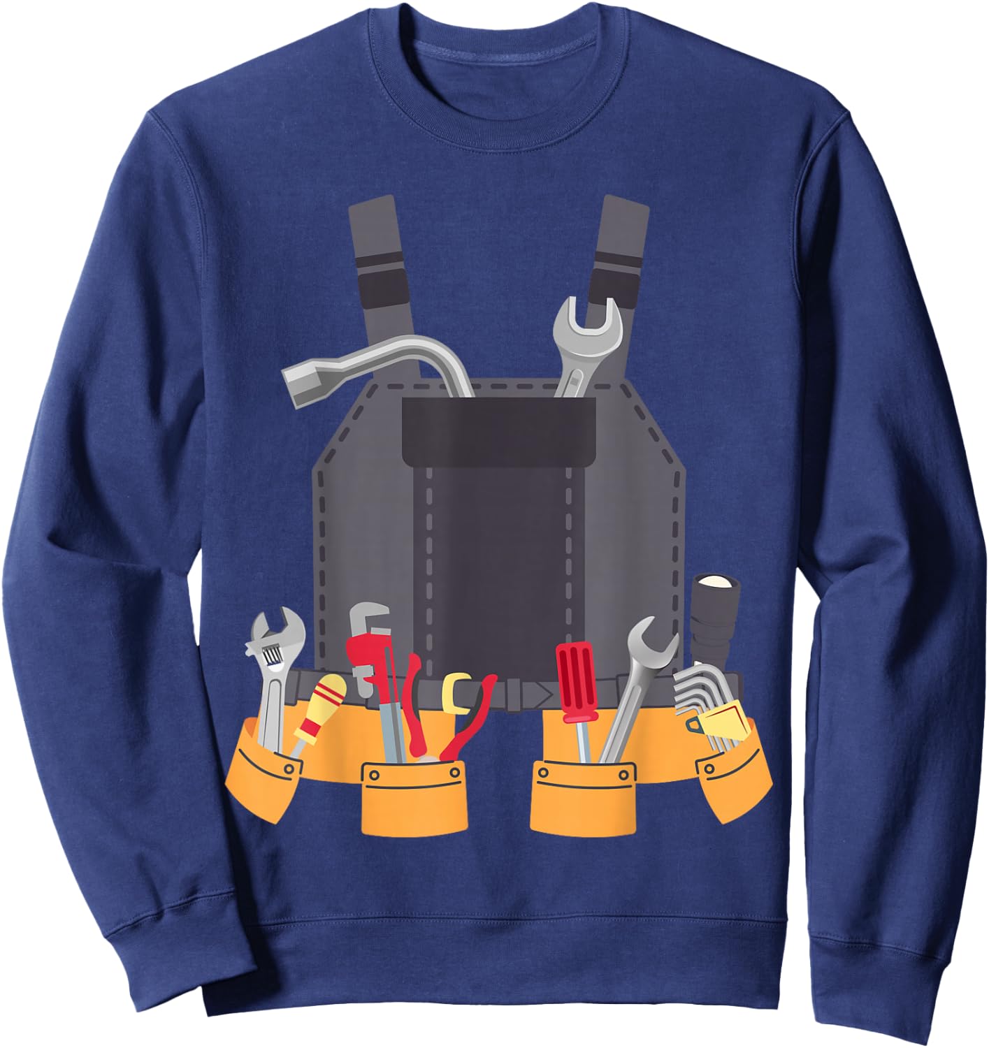Mechanic Uniform Coveralls Halloween Costume for Kids Adults Sweatshirt - Sweatshirt | Navy