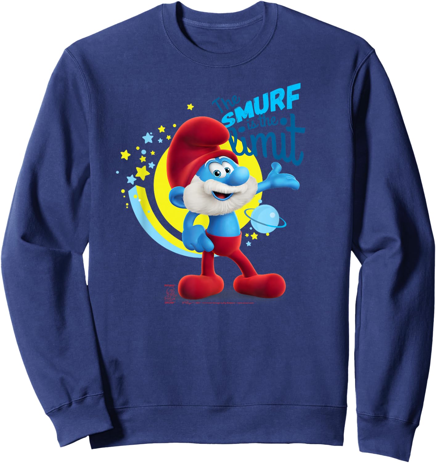 The Smurfs Papa Smurf The Smurf is The Limit Sweatshirt - Sweatshirt | Navy