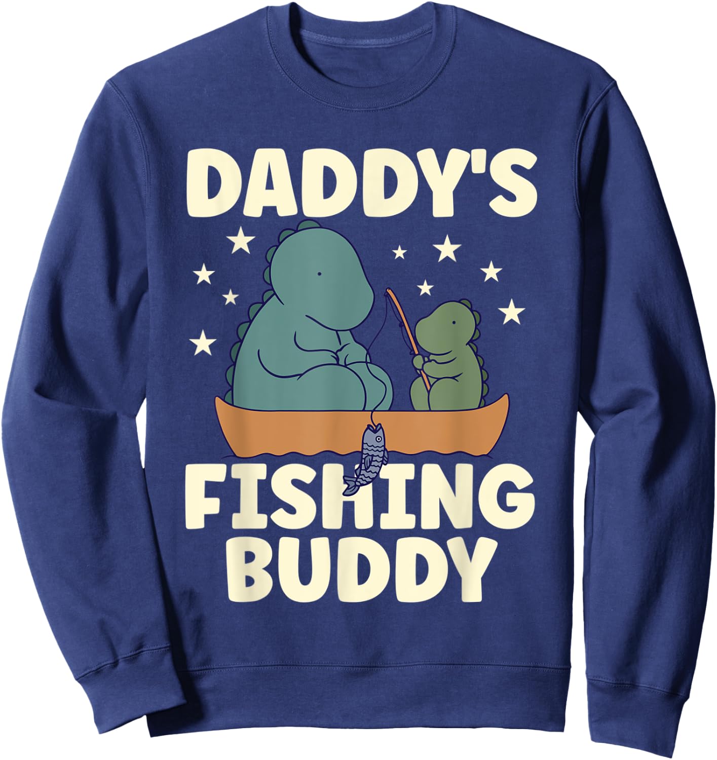 Daddy's Fishing Buddy Apparel for Fisherman Accessories Kids Sweatshirt - Sweatshirt | Navy