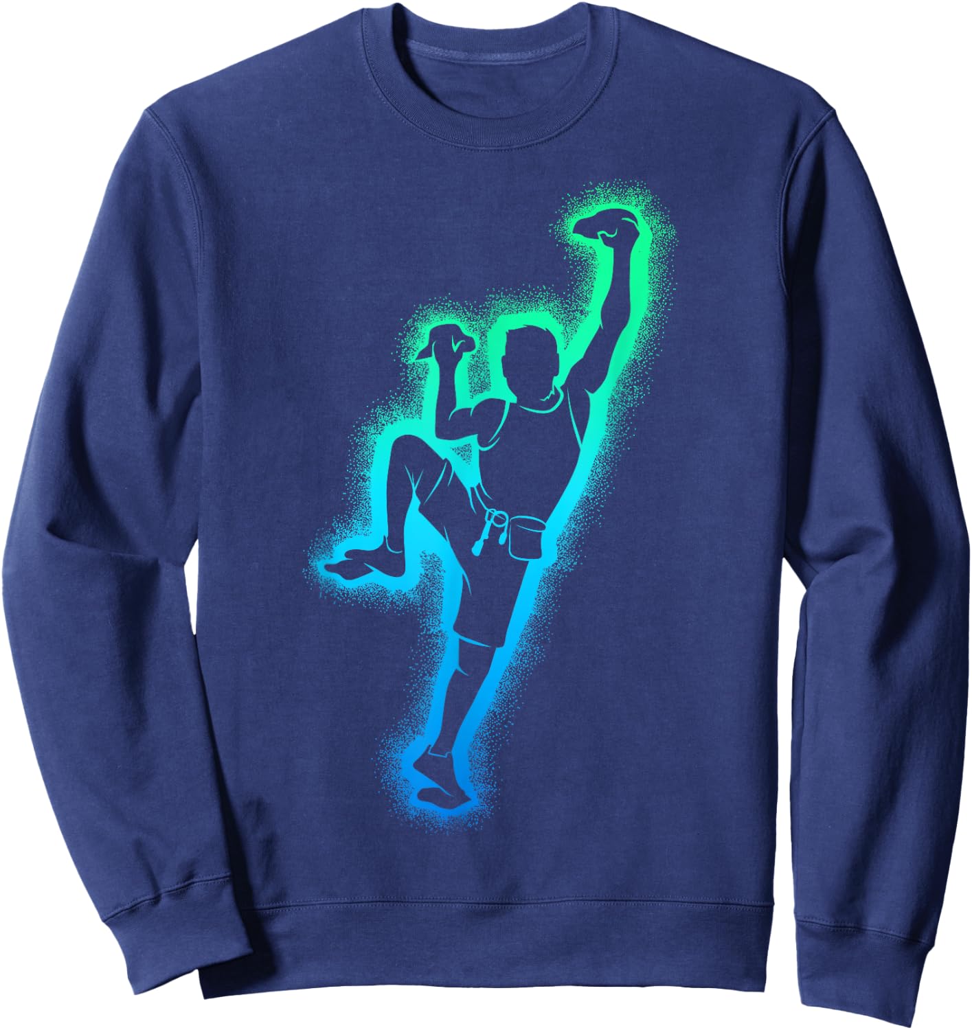 Climbing Climber Escalator , Black, S Sweatshirt - Sweatshirt | Navy