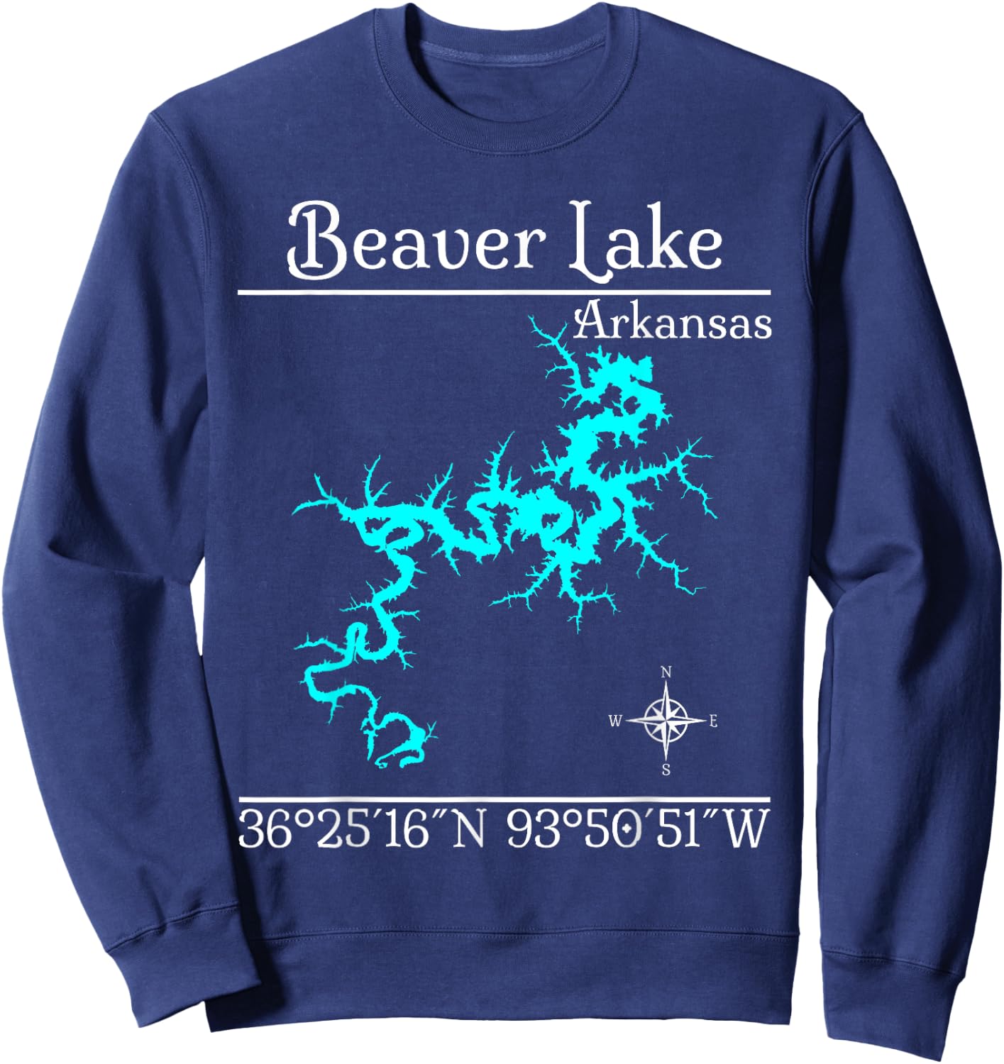 Beaver lake, Arkansas Sweatshirt - Sweatshirt | Navy