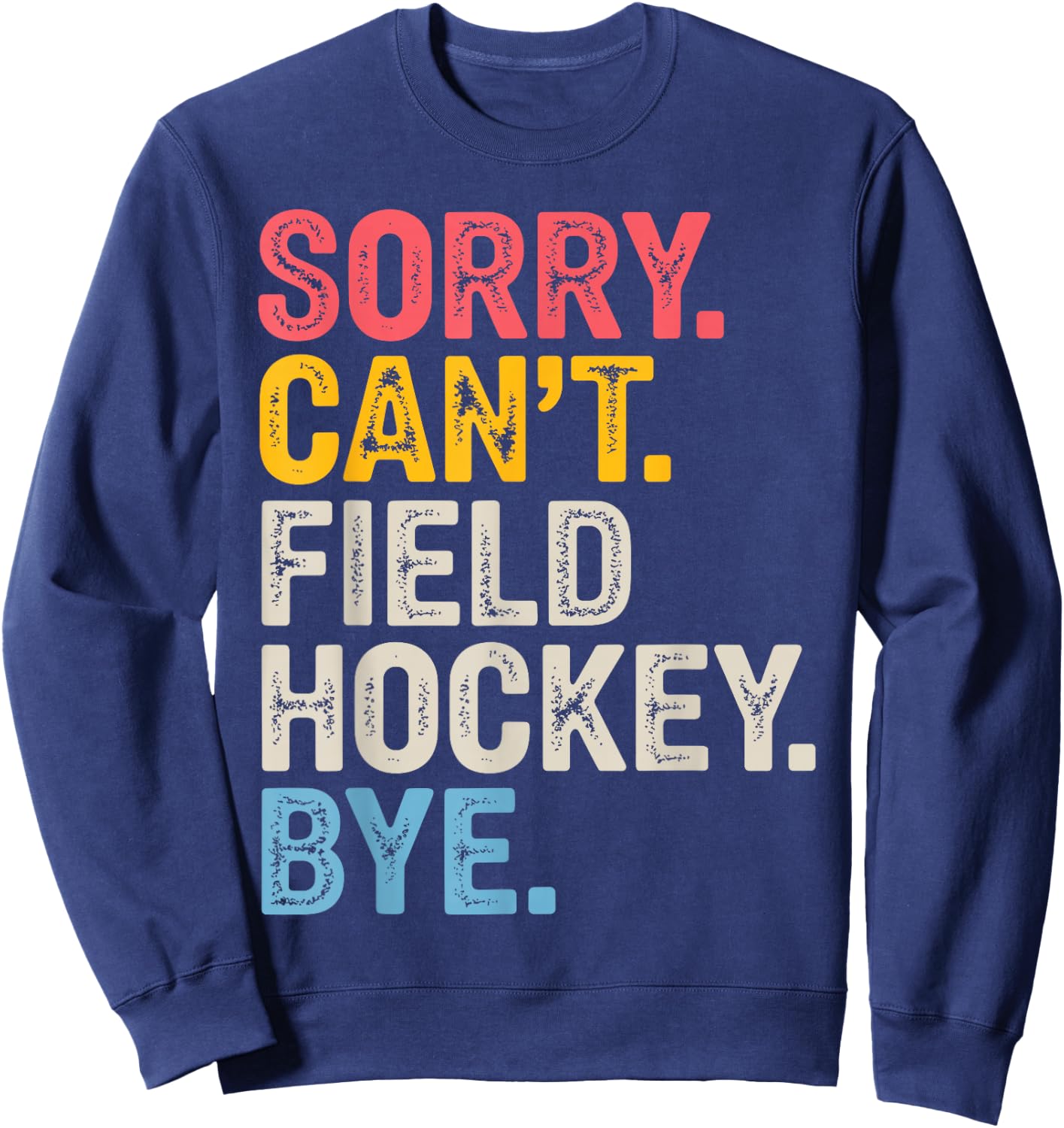 Field Hockey Art Women Kids Goalie Field Hockey Sweatshirt - Sweatshirt | Navy