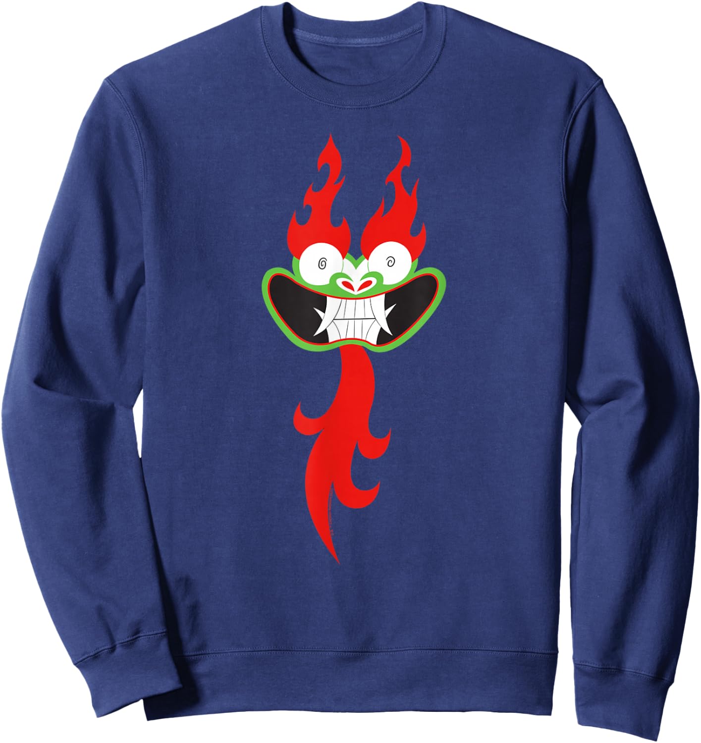 Samurai Jack Big Face of Aku Sweatshirt - Sweatshirt | Navy