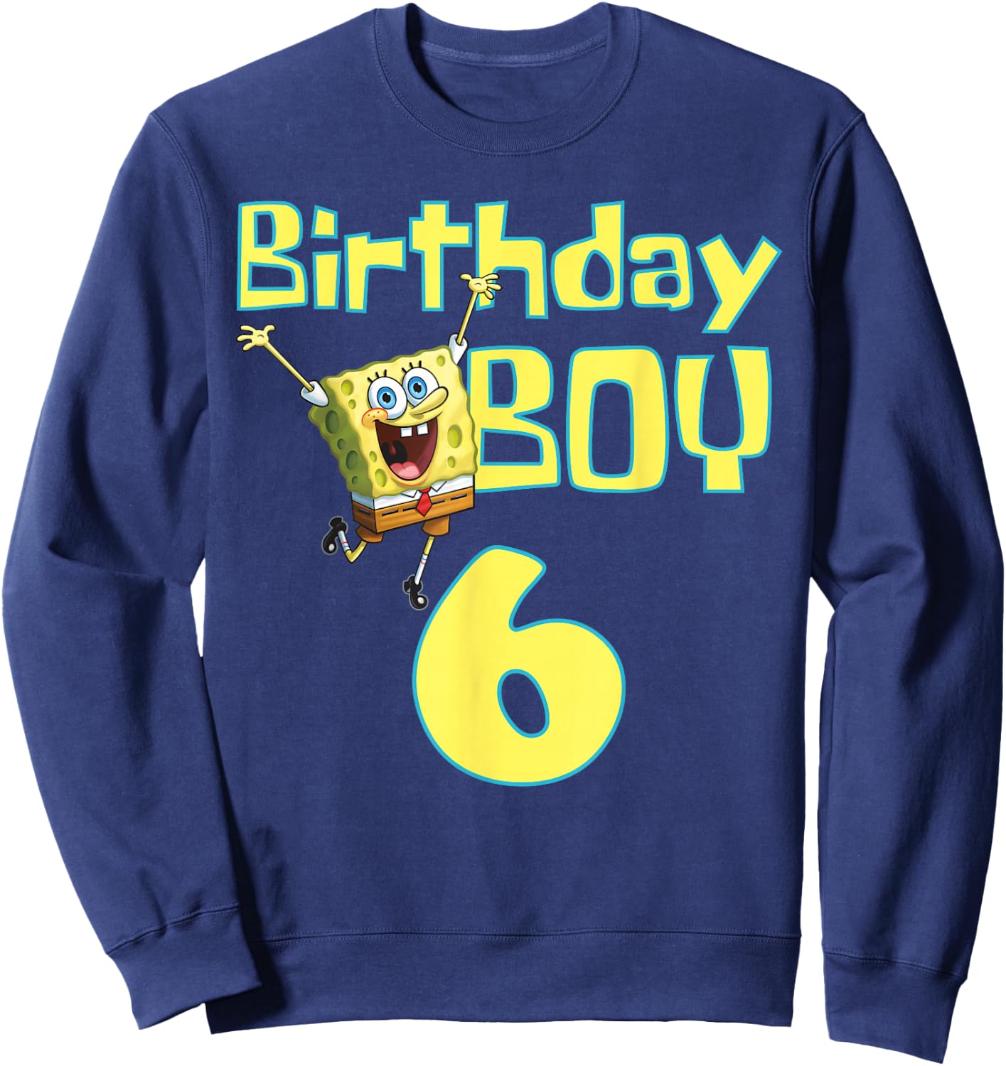 Mademark x SpongeBob SquarePants - SpongeBob SquarePants Birthday Boy 6 Sweatshirt - Sweatshirt | Navy