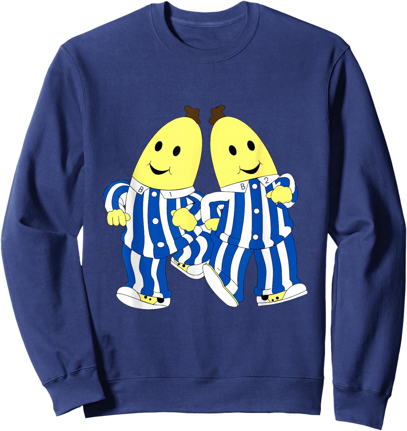 Funny Cute Stars B1 B2 Banana in Pajama , black Sweatshirt - Sweatshirt | Navy