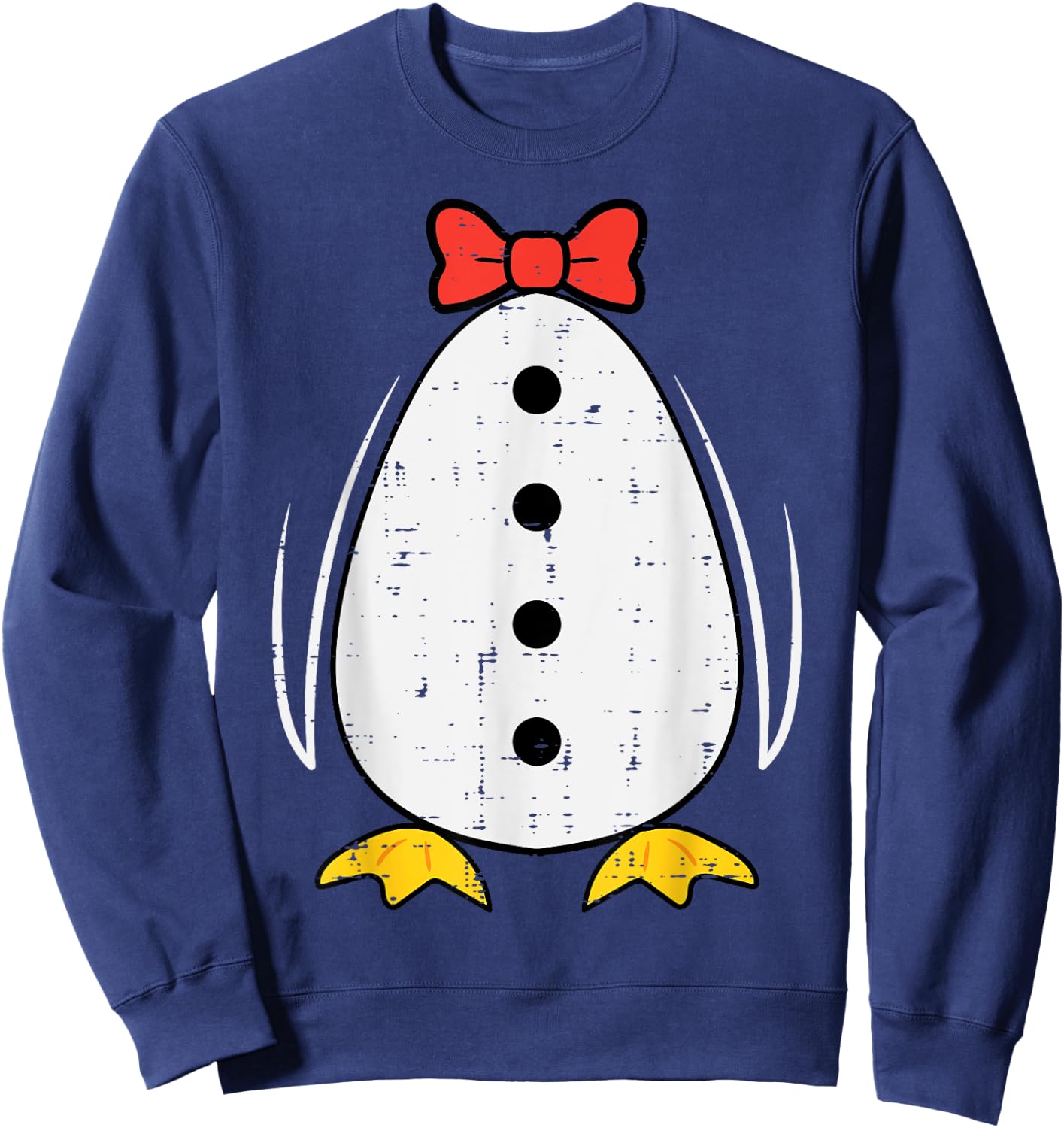 Penguin Costume Halloween Boys Girls Kids Toddler Women Men Sweatshirt - Sweatshirt | Navy