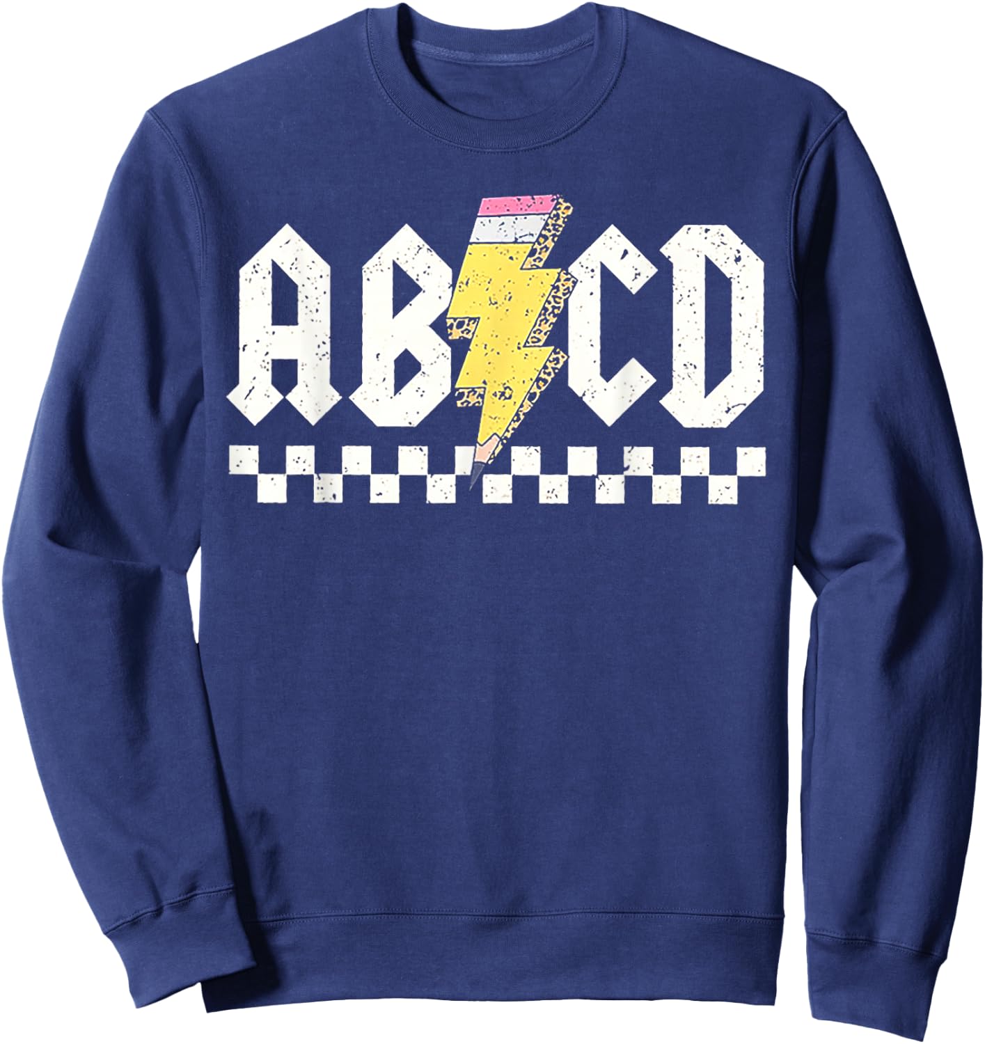 ABCD Teacher Sweatshirt - Sweatshirt | Navy
