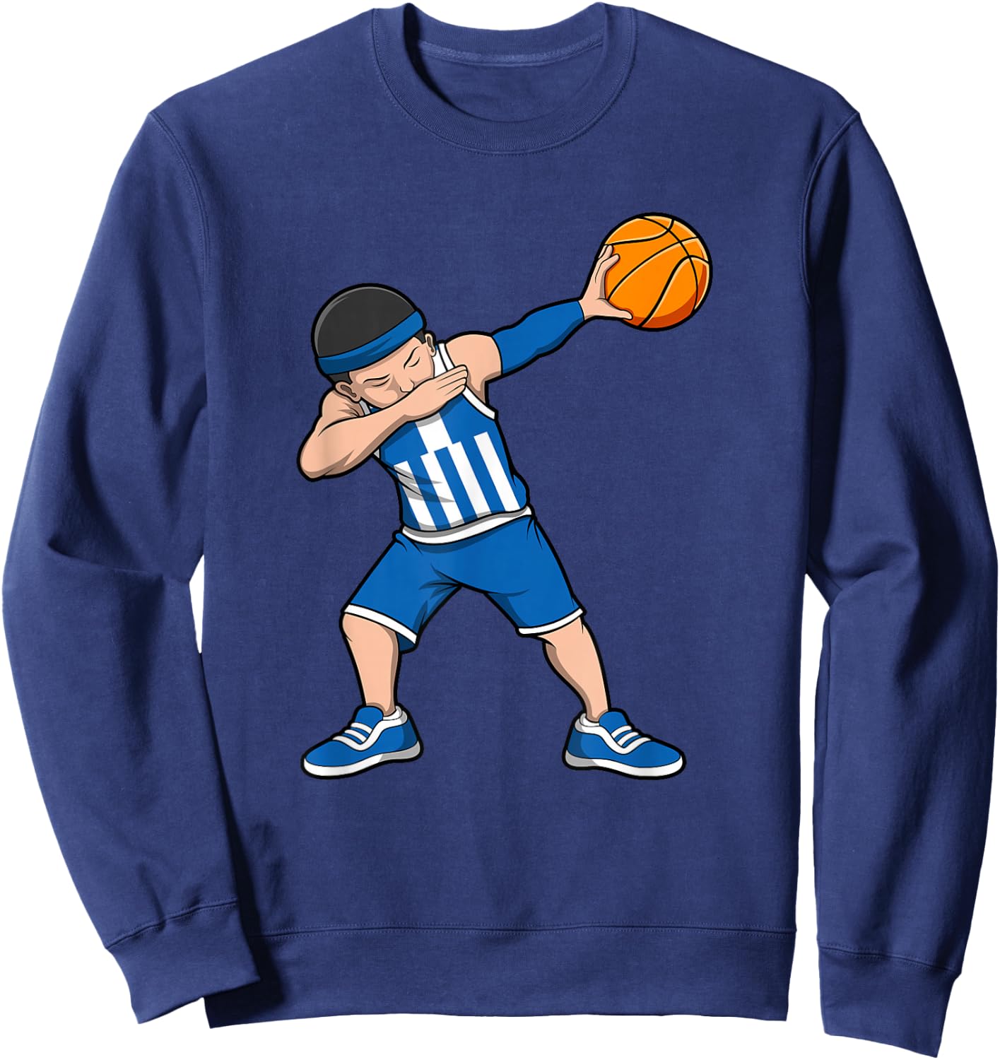 Griechenland Basketball Trikot Griechenland Basketball Sweatshirt - Sweatshirt | Navy