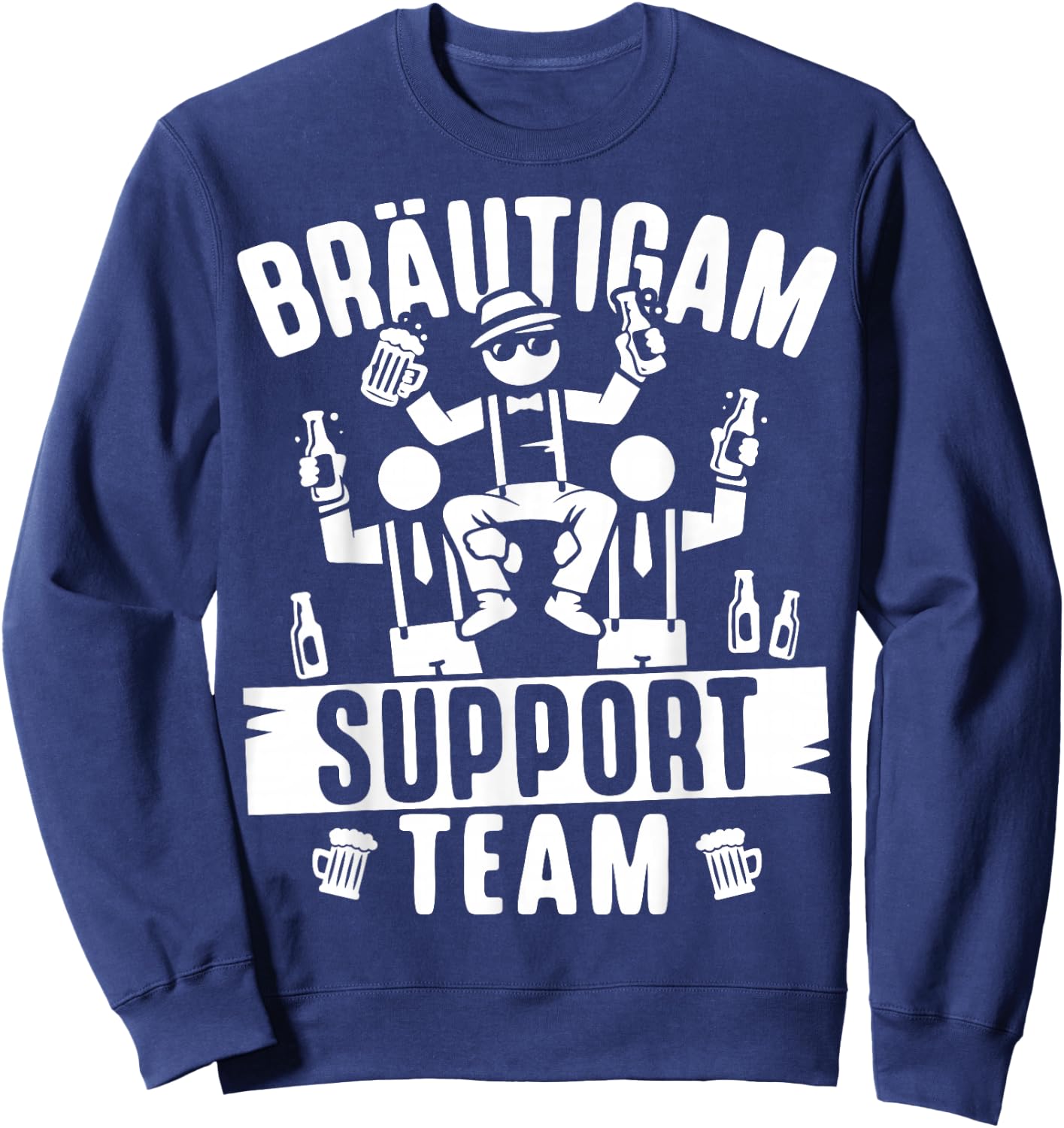 JGA Männer Junggesellenabschied Poltern Herren JGA Sweatshirt - Sweatshirt | Navy