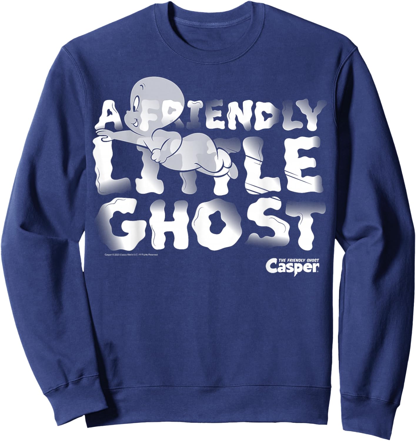 Casper The Friendly Ghost Floating Sweatshirt - Sweatshirt | Navy