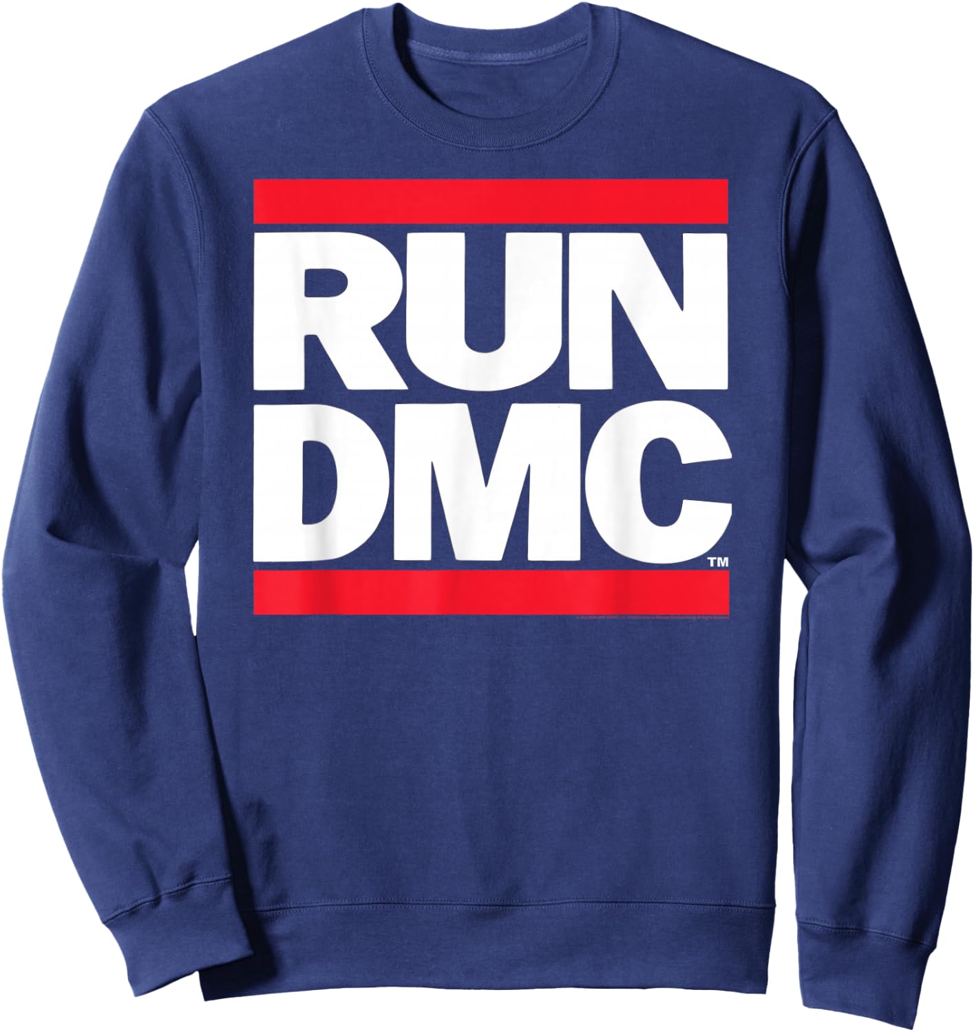 RUN DMC Logo Hip Oldschool , black Sweatshirt - Sweatshirt | Navy