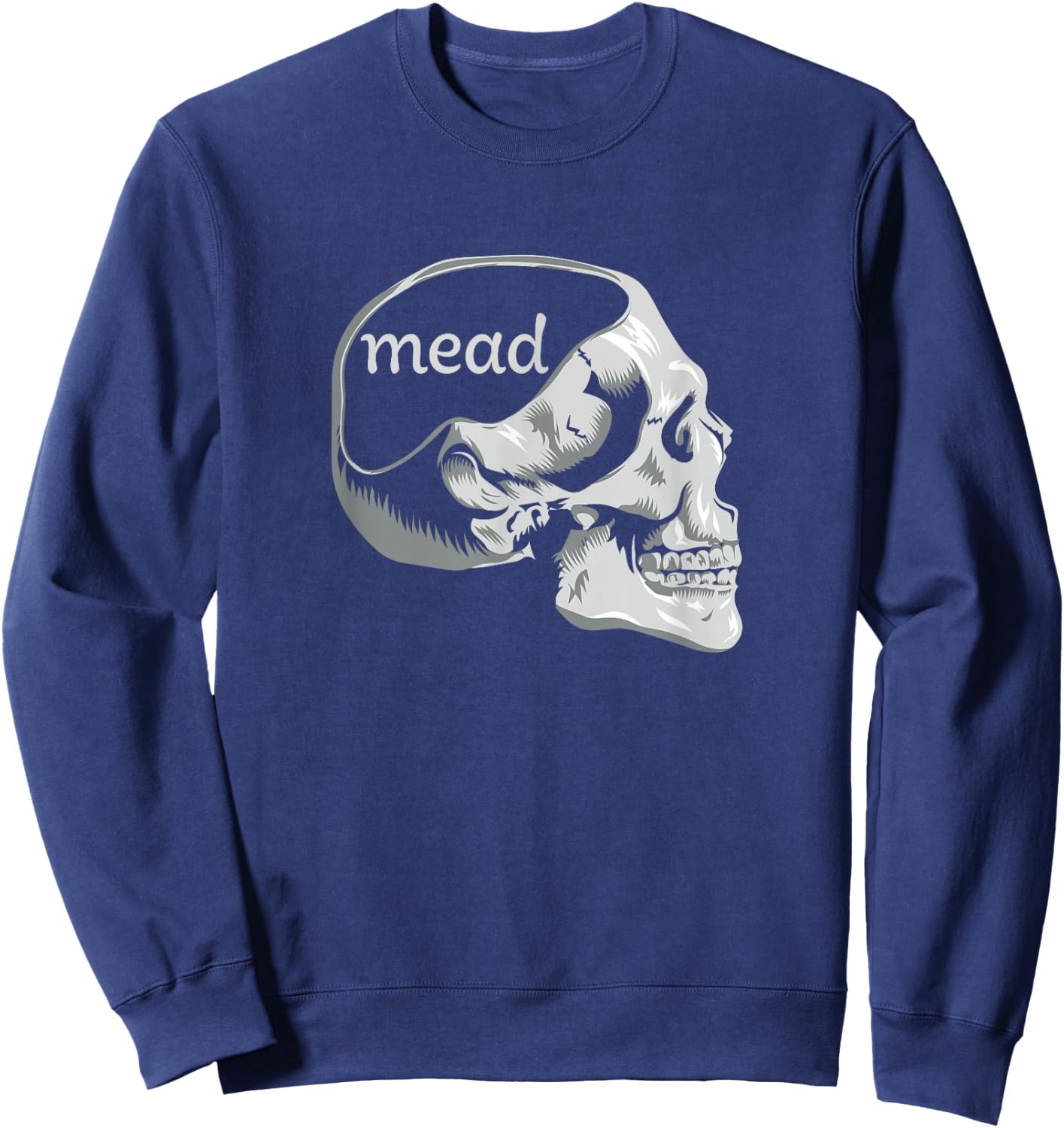 Mead On the Mind | Mead Making, Brewing Funny Graphic Sweatshirt - Sweatshirt | Navy