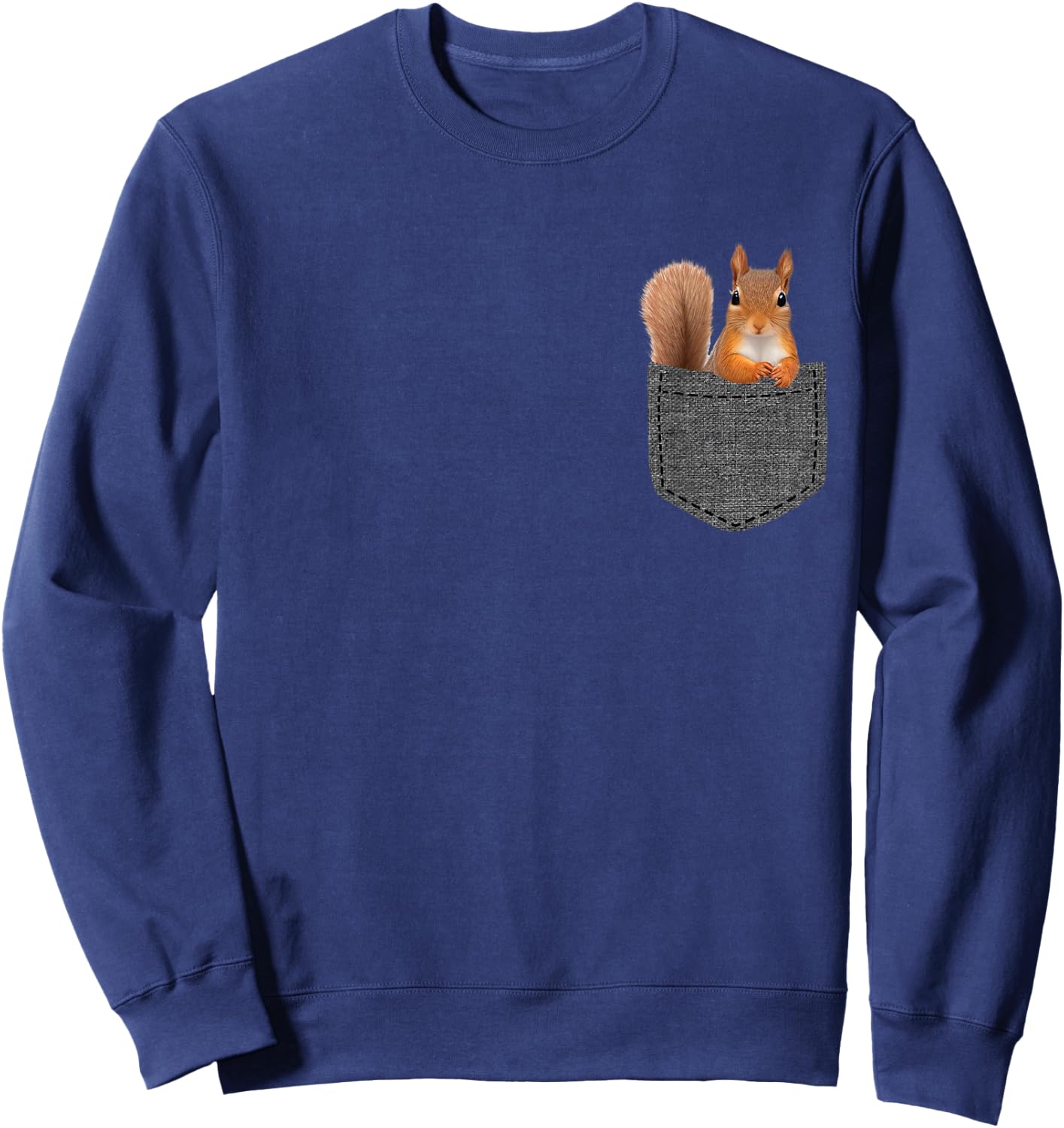 Squirrel in Pocket Sweatshirt - Sweatshirt | Navy
