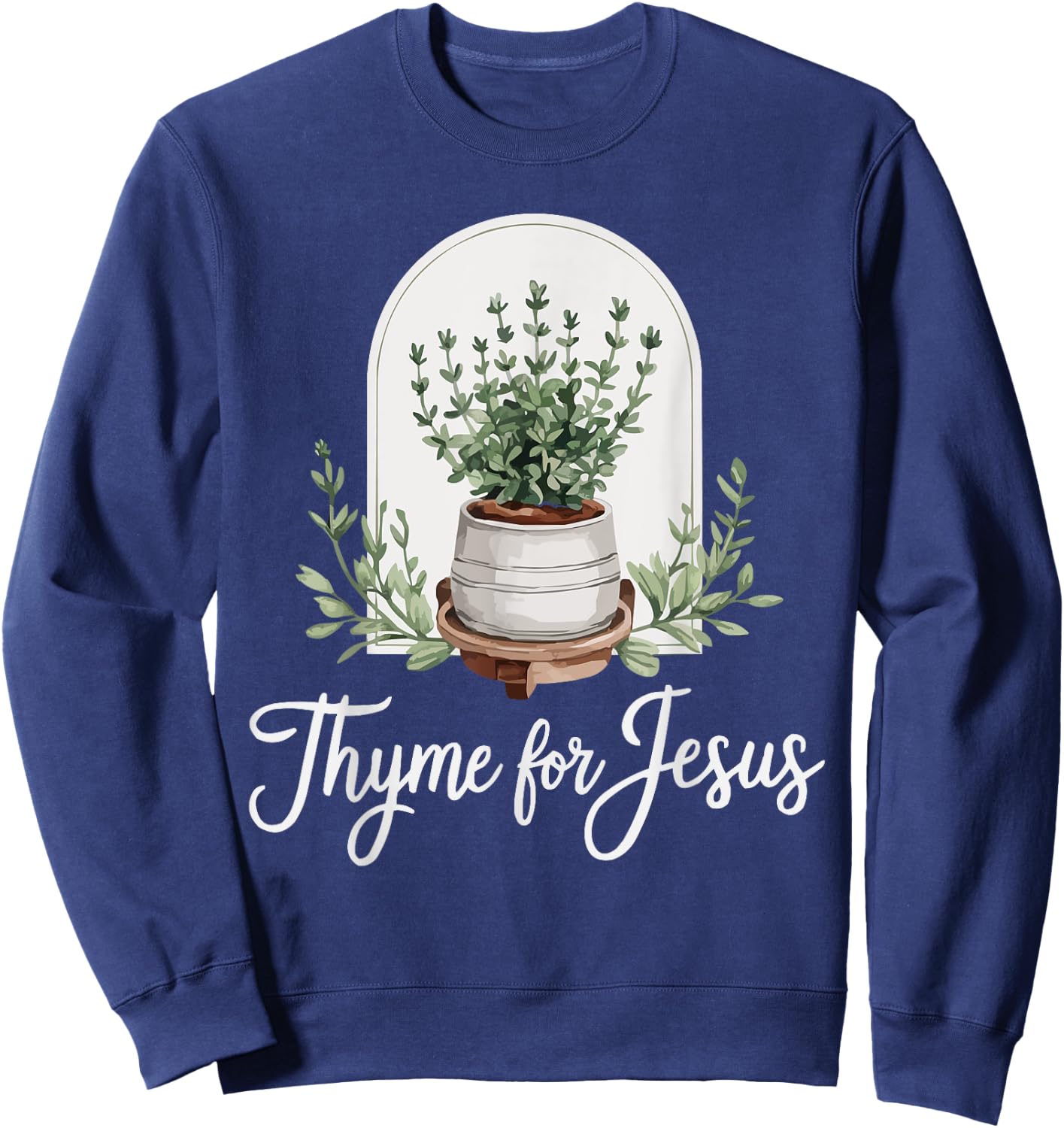 Gardening Jesus Christ Religion Christian Christianity Sweatshirt - Sweatshirt | Navy
