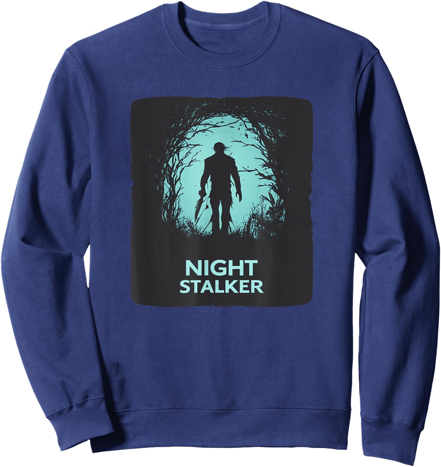 Embrace the Darkness with this Night Stalker Outfit Sweatshirt - Sweatshirt | Navy