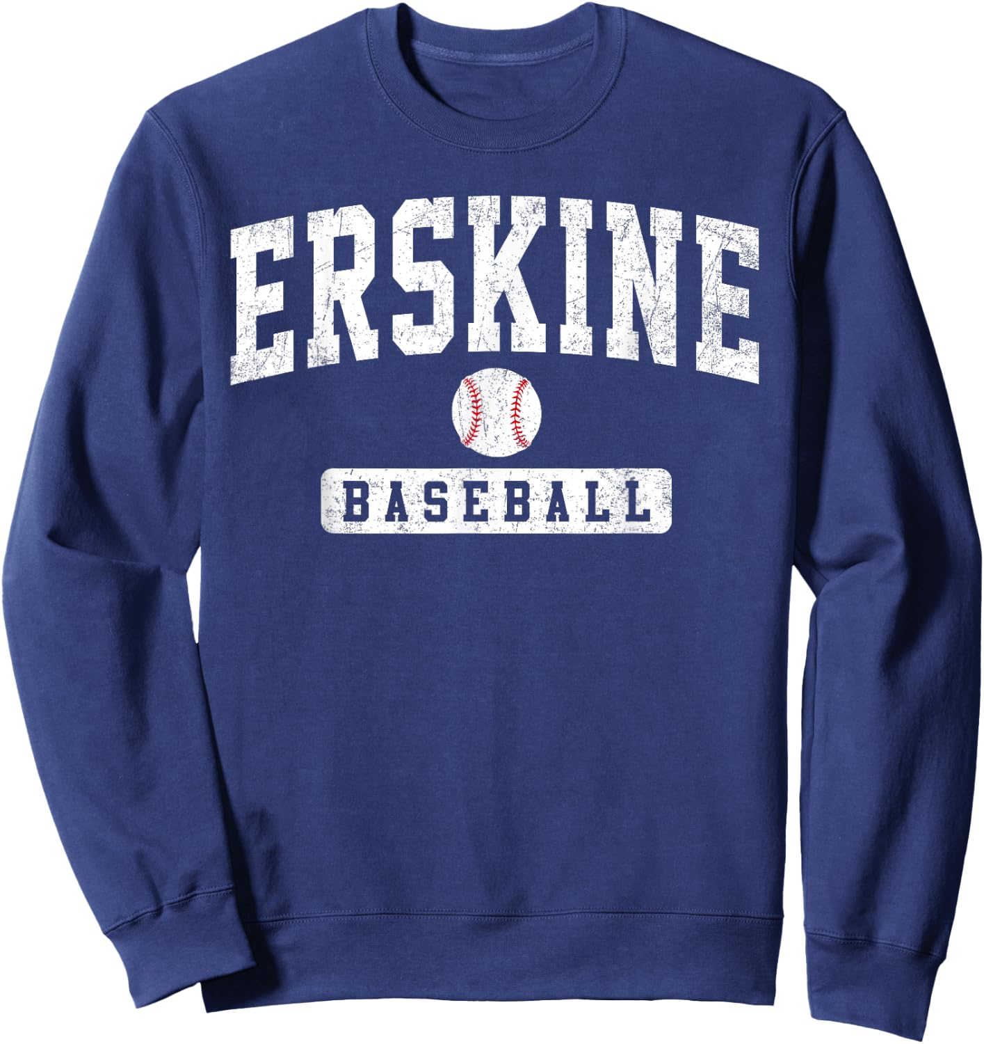 ERSKINE College Baseball Arch Vintage Design Women Sweatshirt - Sweatshirt | Navy