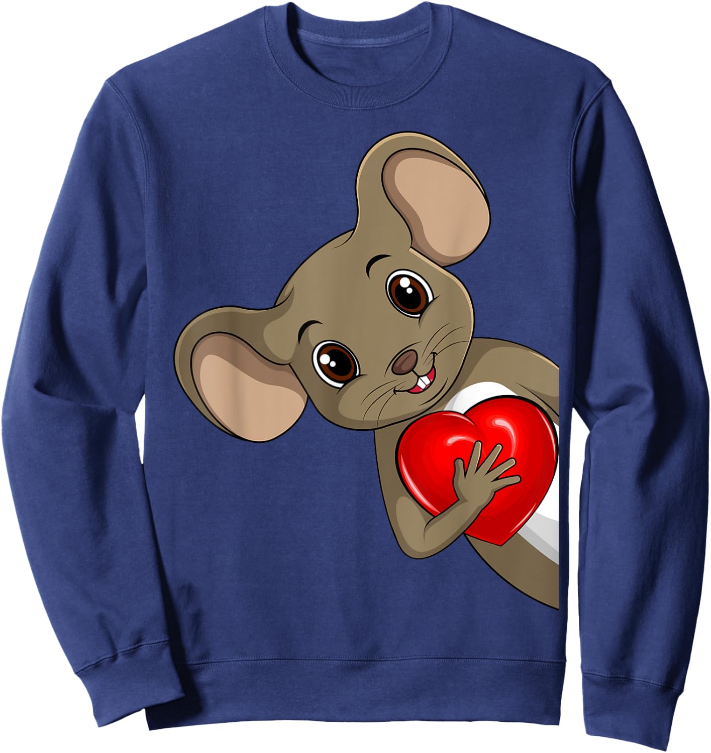 Maus Damen Kinder Mädchen Mäuse Sweatshirt - Sweatshirt | Navy