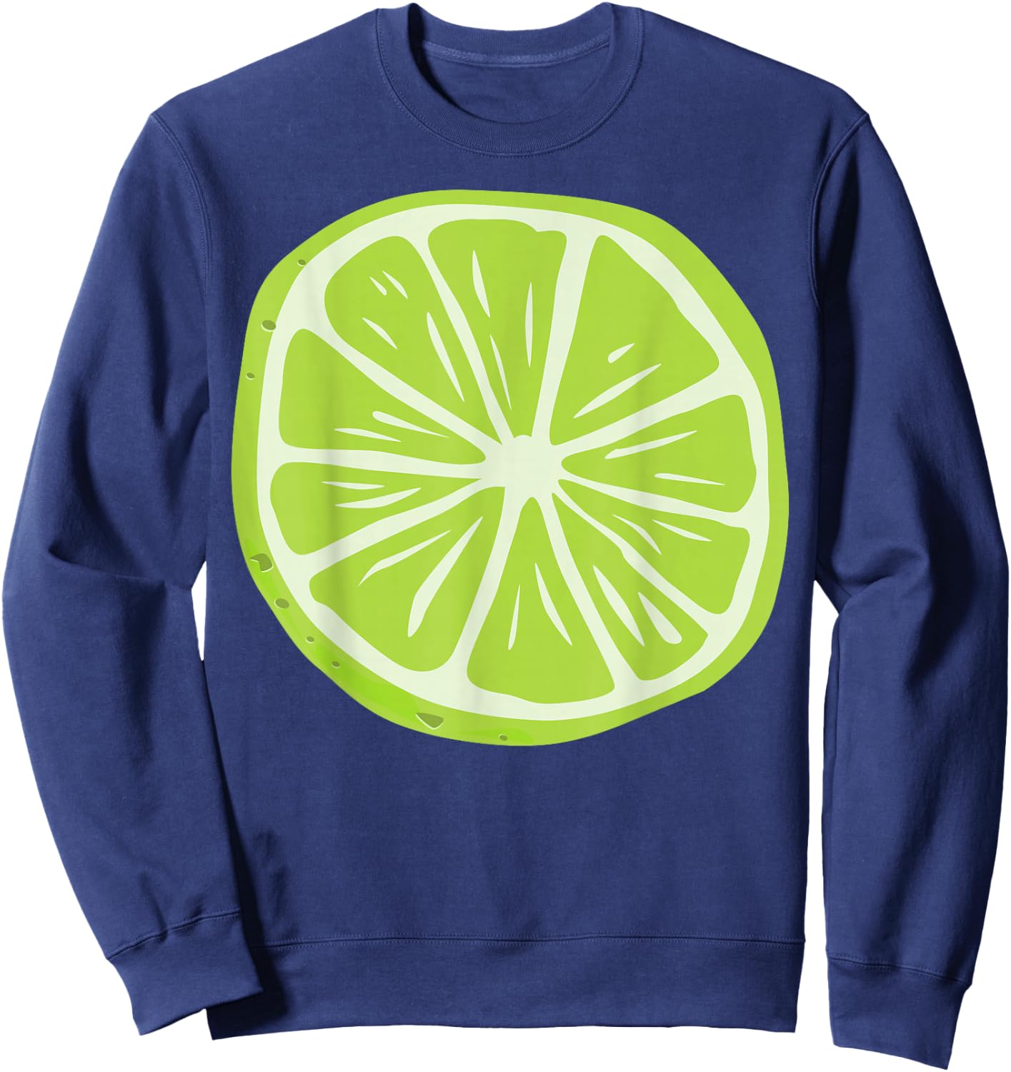 Lime Halloween Costume Fruit Salad Men Women Couples Sweatshirt - Sweatshirt | Navy