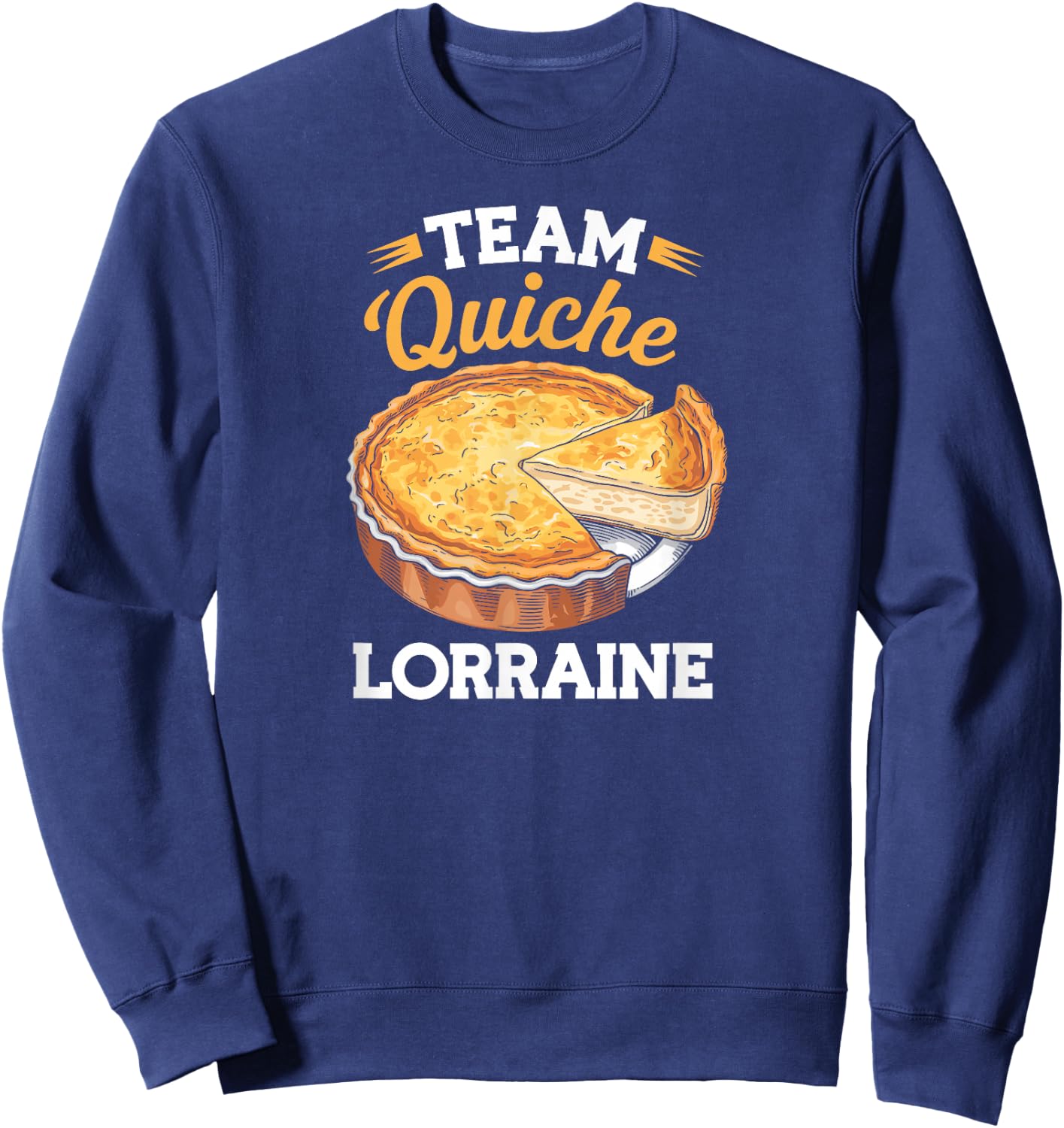 Team Quiche Lorraine , Black, S Sweatshirt - Sweatshirt | Navy