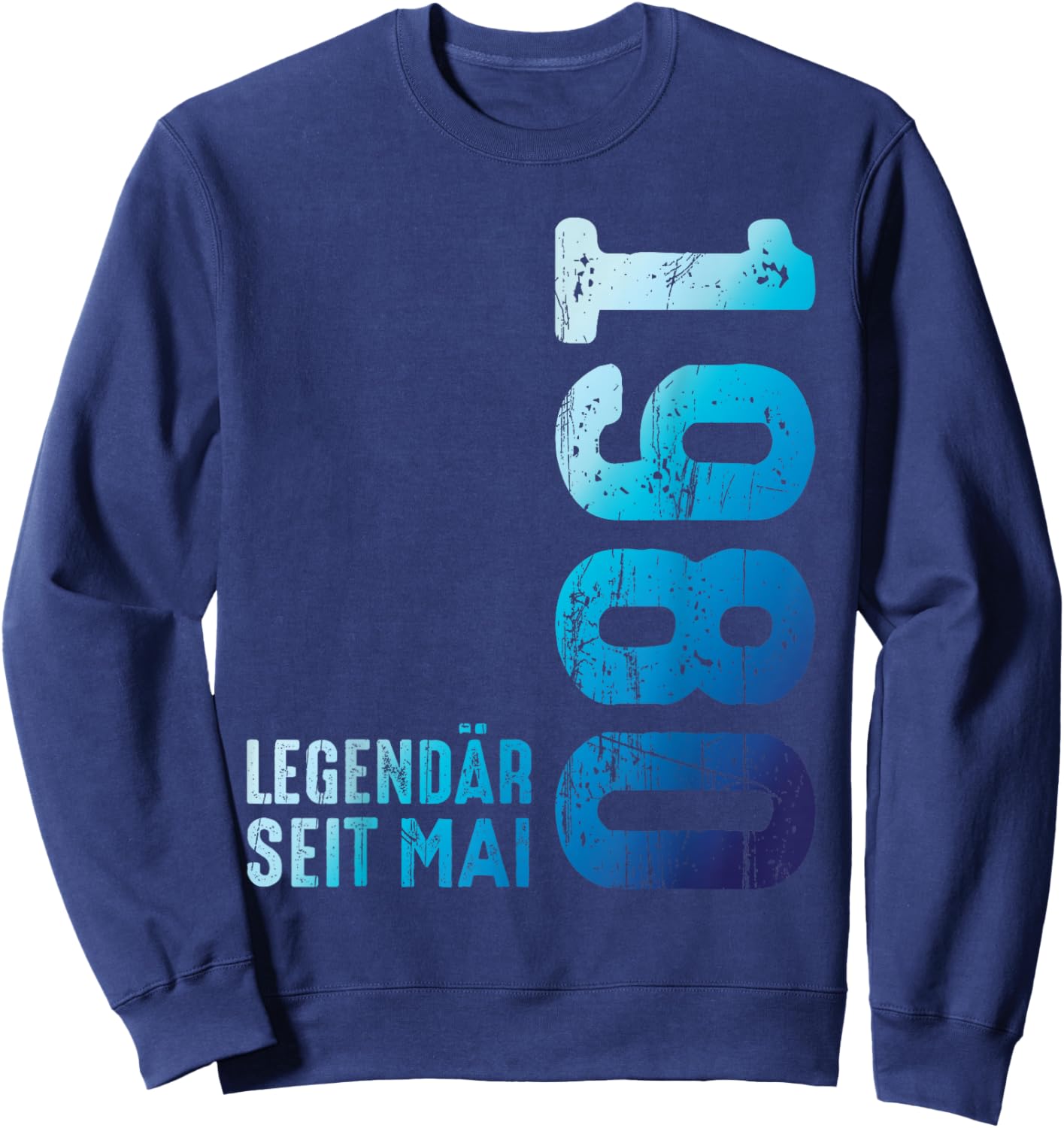 Limited Edition Mai 1980 Legendär Seit Mai 1980 Sweatshirt - Sweatshirt | Navy
