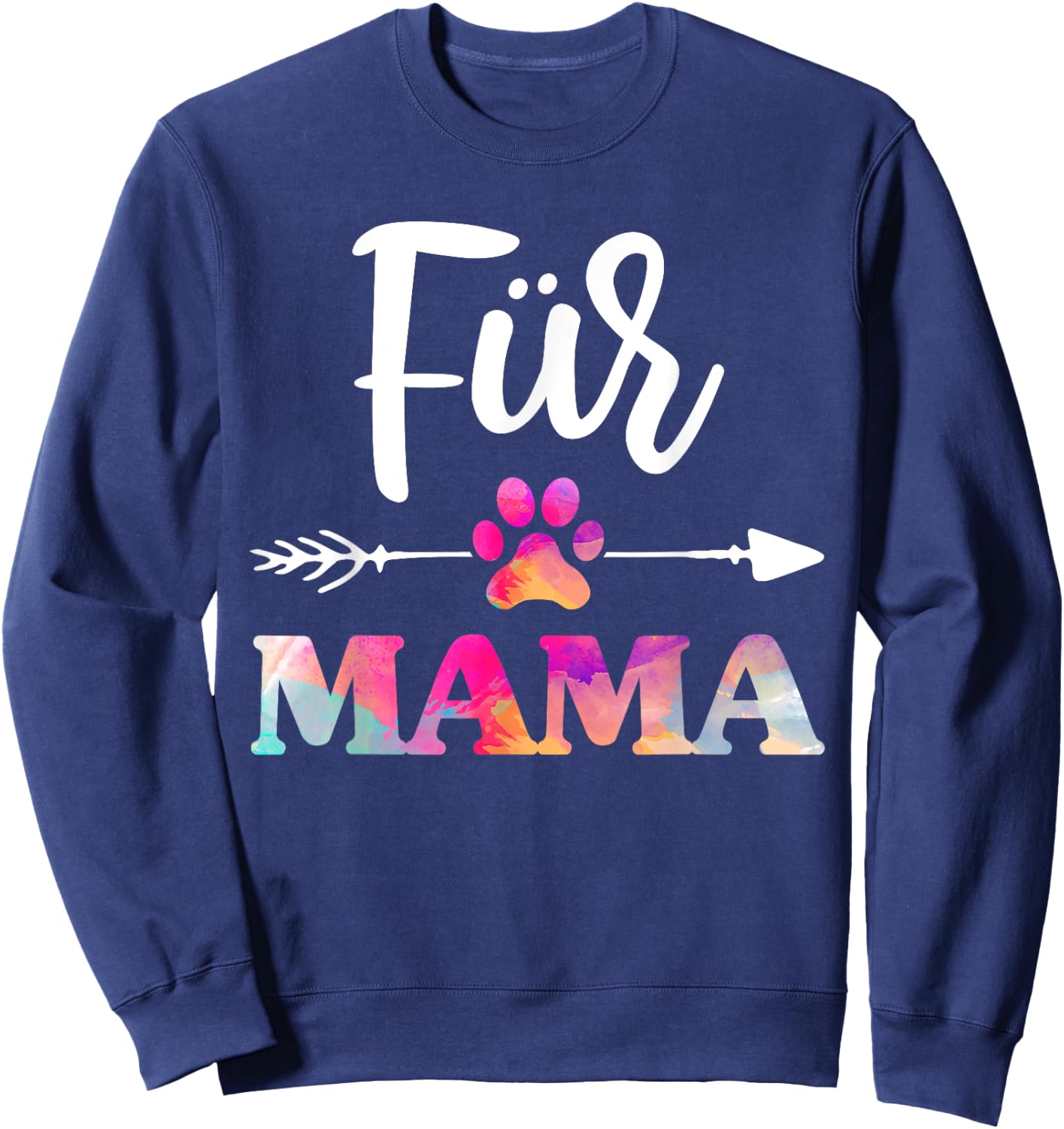 Fur Mama Pet Lovers Shirt , Mothers Day Sweatshirt - Sweatshirt | Navy