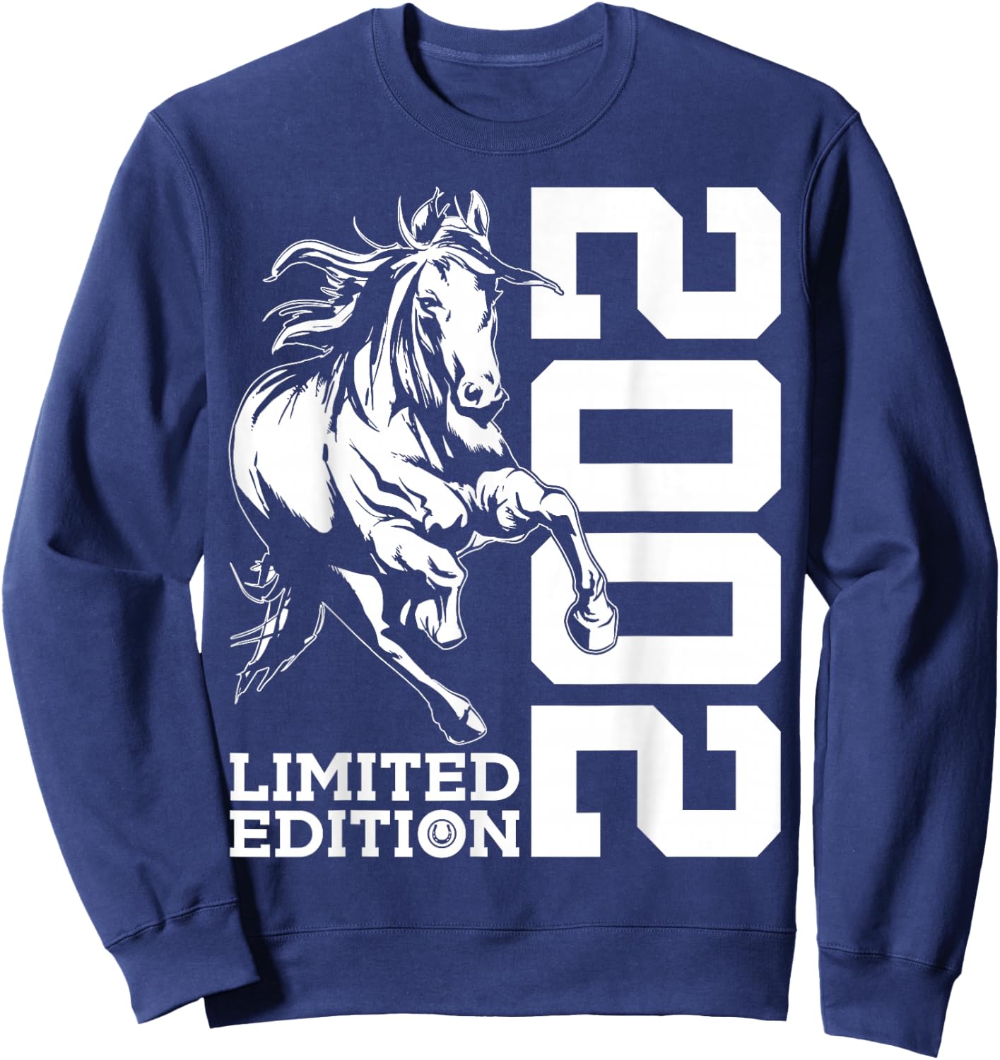 Riding 24th Birthday Horse Limited Edition 2002 Rider Sweatshirt - Sweatshirt | Navy