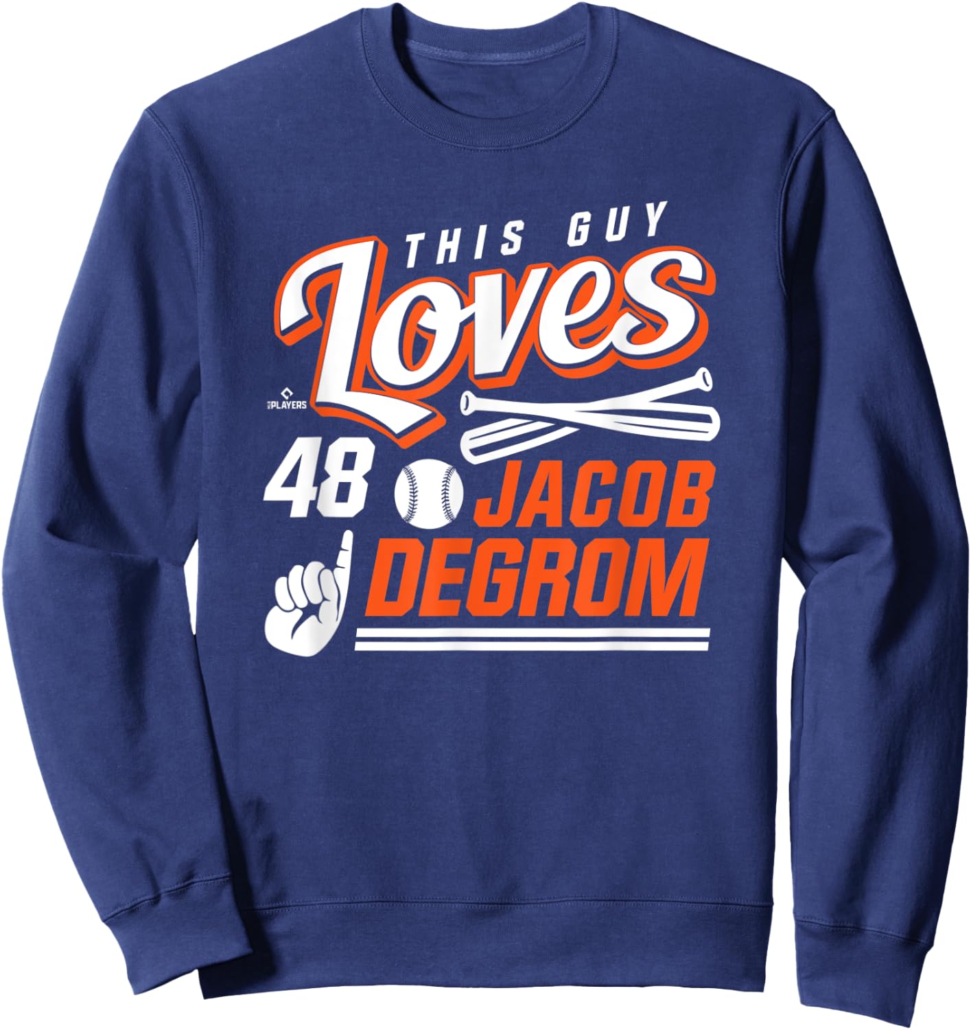 This Guy Loves Jacob deGrom Sweatshirt - Sweatshirt | Navy