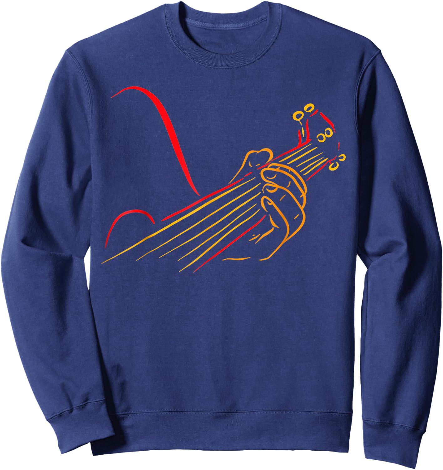 Playing Guitar Guitarist Music Life Funny Sweatshirt - Sweatshirt | Navy