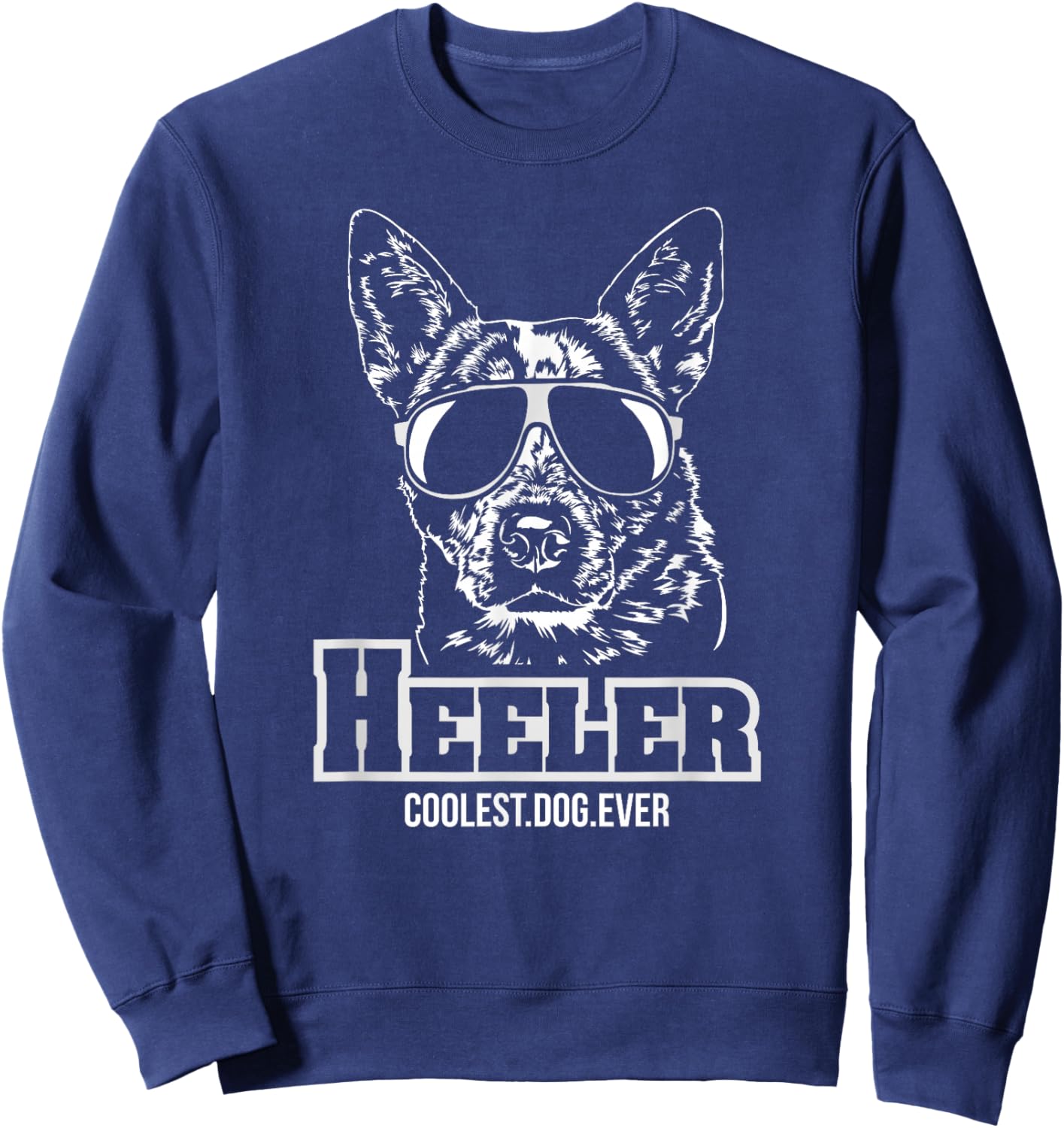 Blue Heeler cool hund gift Shirt funny dog Sweatshirt - Sweatshirt | Navy