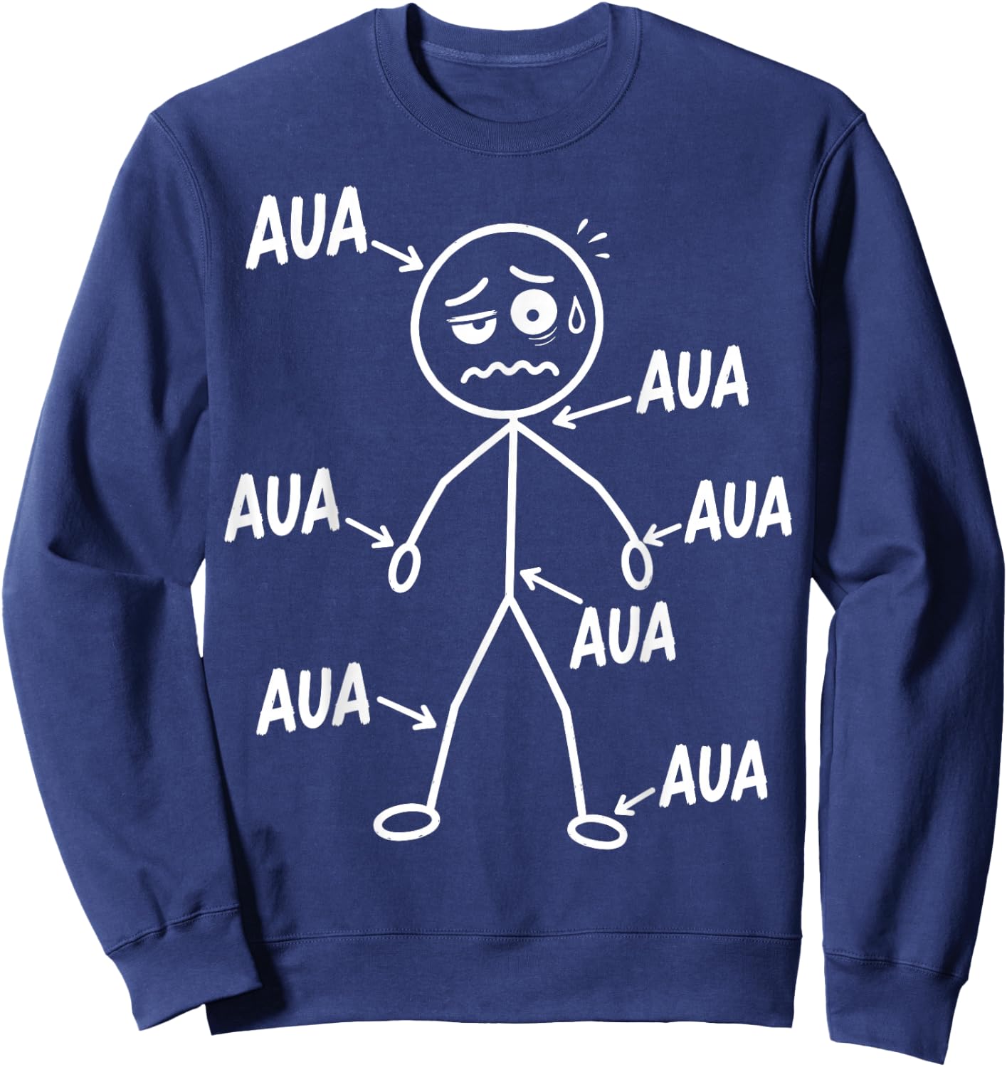 Aua Au Dem Alter entsprechen guter Zustand Lustig Geburtstag Sweatshirt - Sweatshirt | Navy