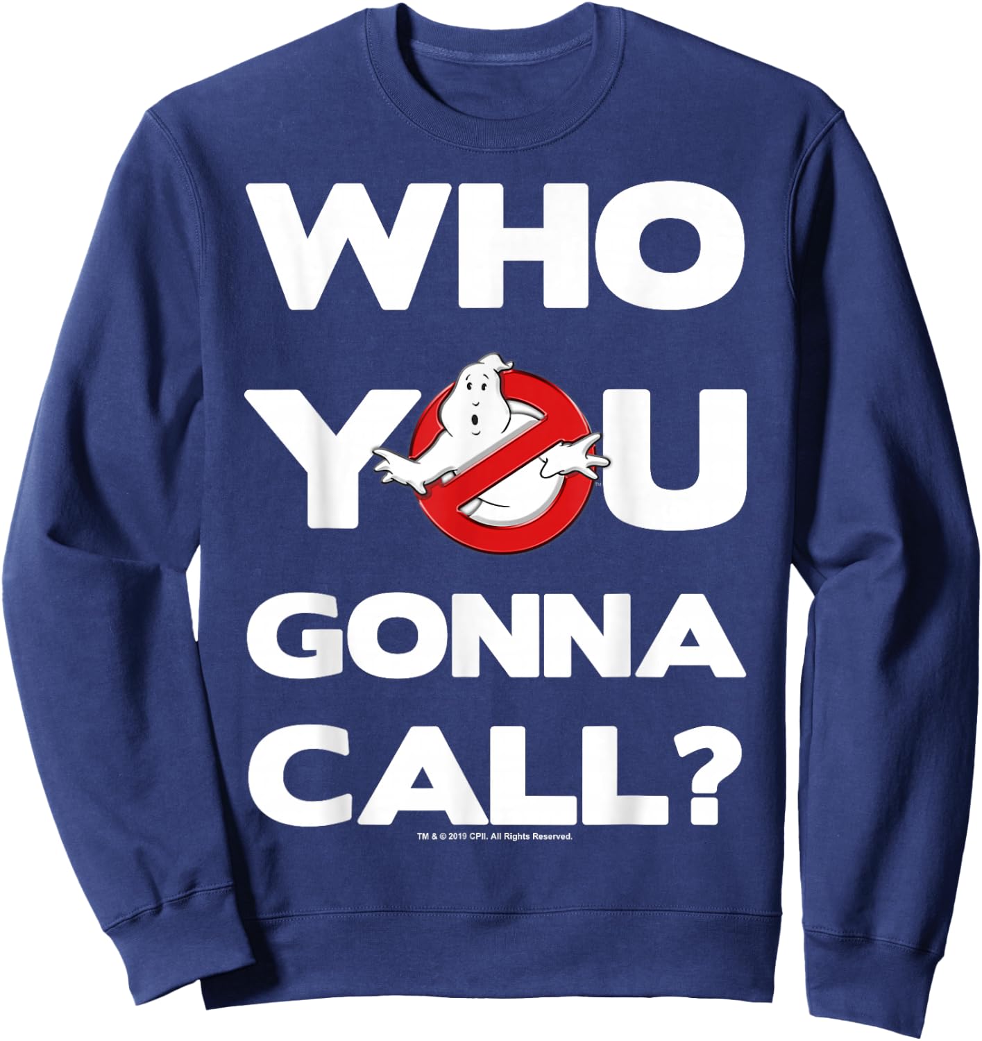 Ghostbusters Who You Gonna Call Logo Sweatshirt - Sweatshirt | Navy