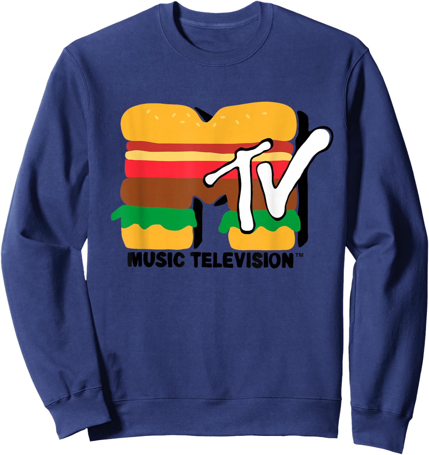MTV - Burger TV Sweatshirt - Sweatshirt | Navy