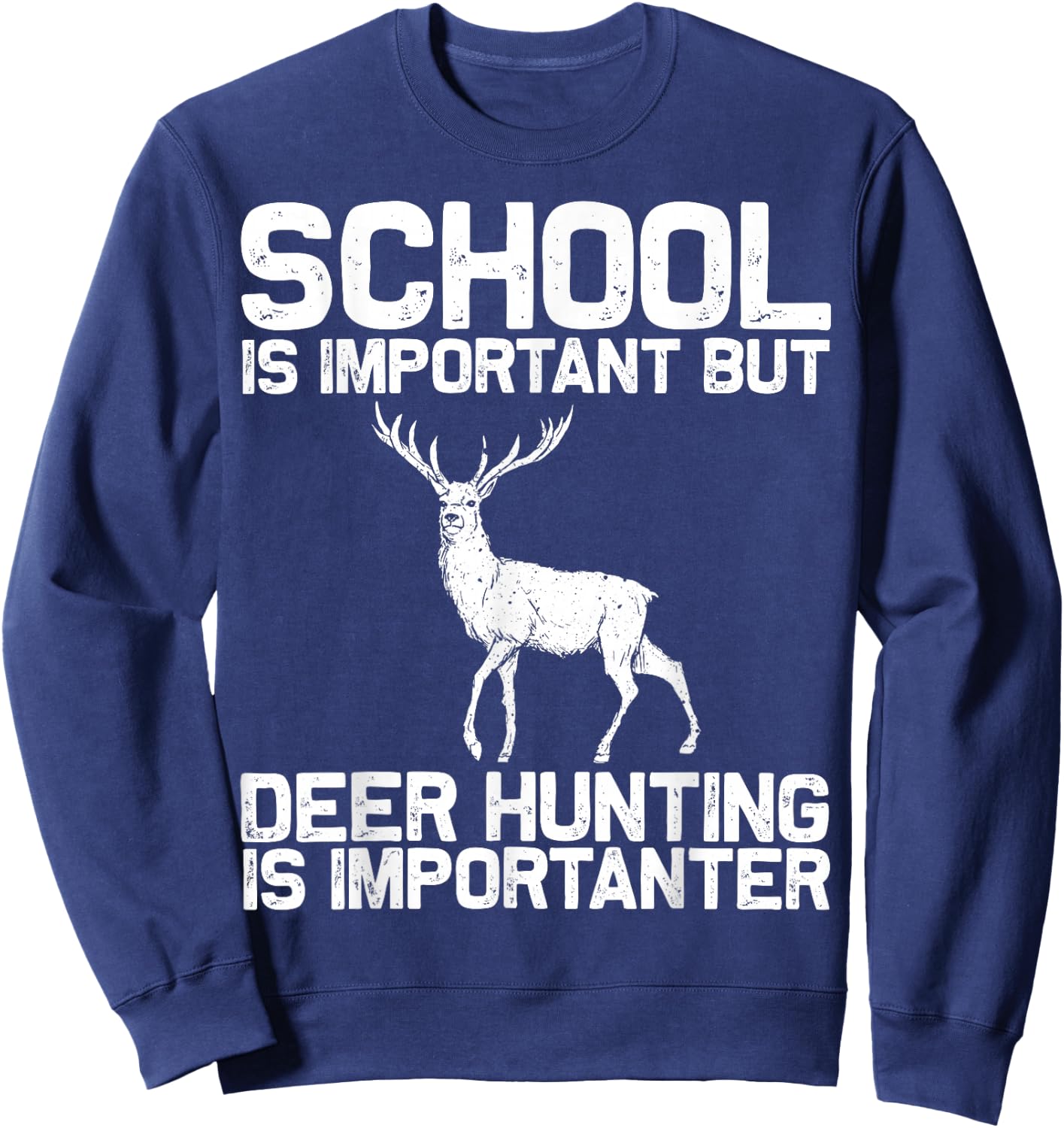 Deer Hunting Design For Boys Men Deer Hunter Deer Hunting Sweatshirt - Sweatshirt | Navy